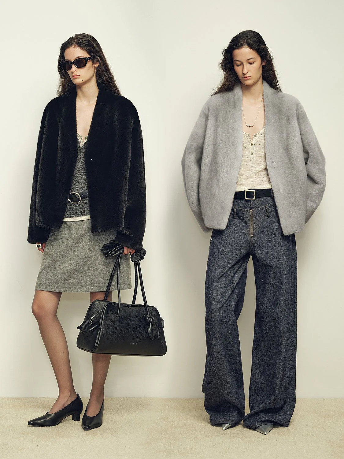 Cropped Mink Jacket - Image 3