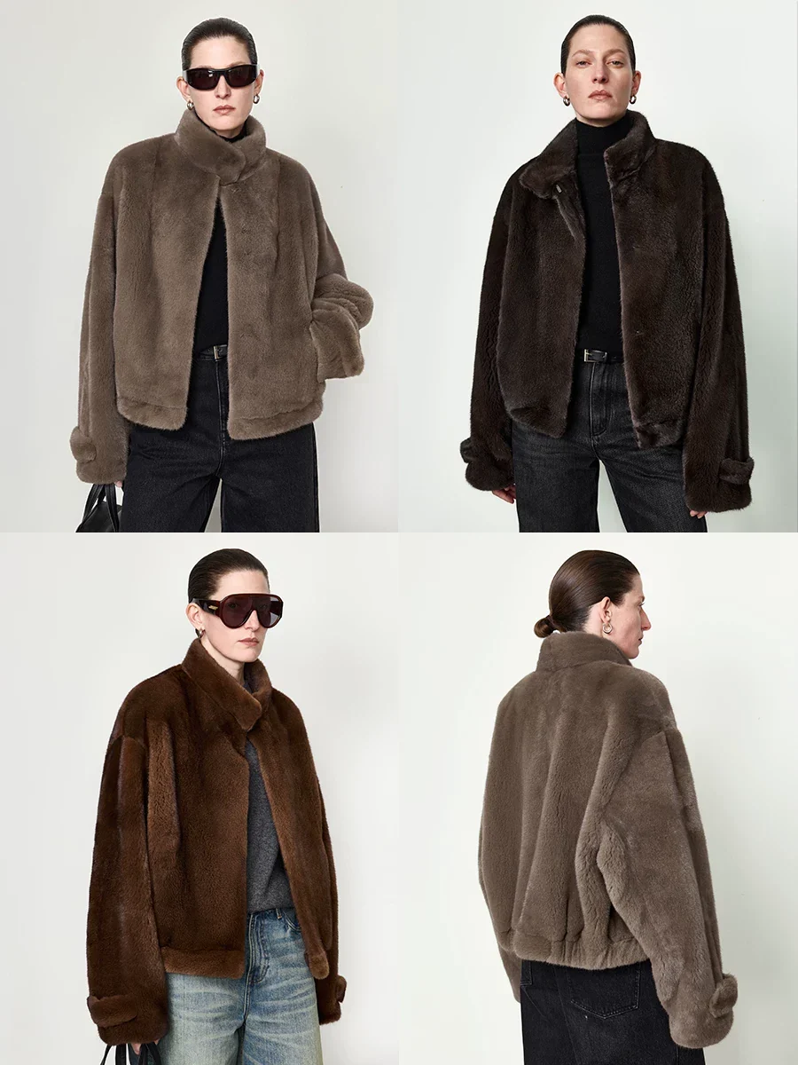 Cropped Mink Jacket - Image 3