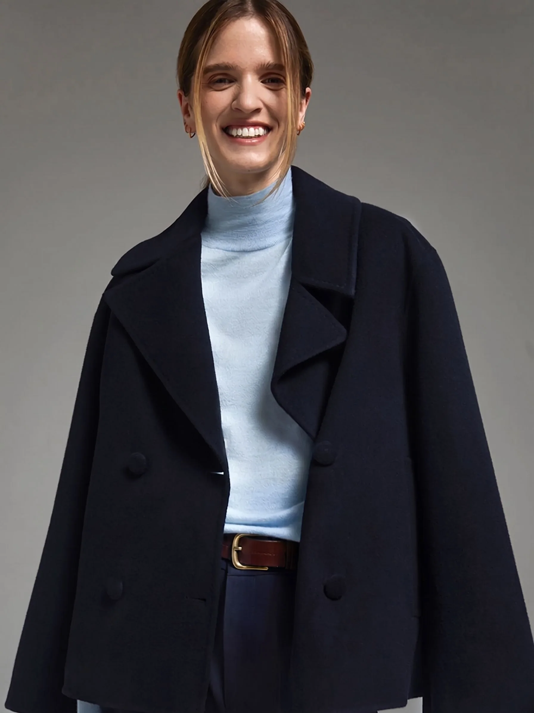 Cropped Peacoat - Image 4