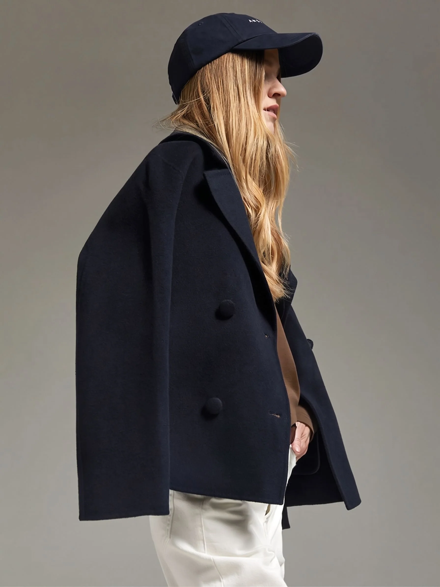 Cropped Peacoat - Image 7