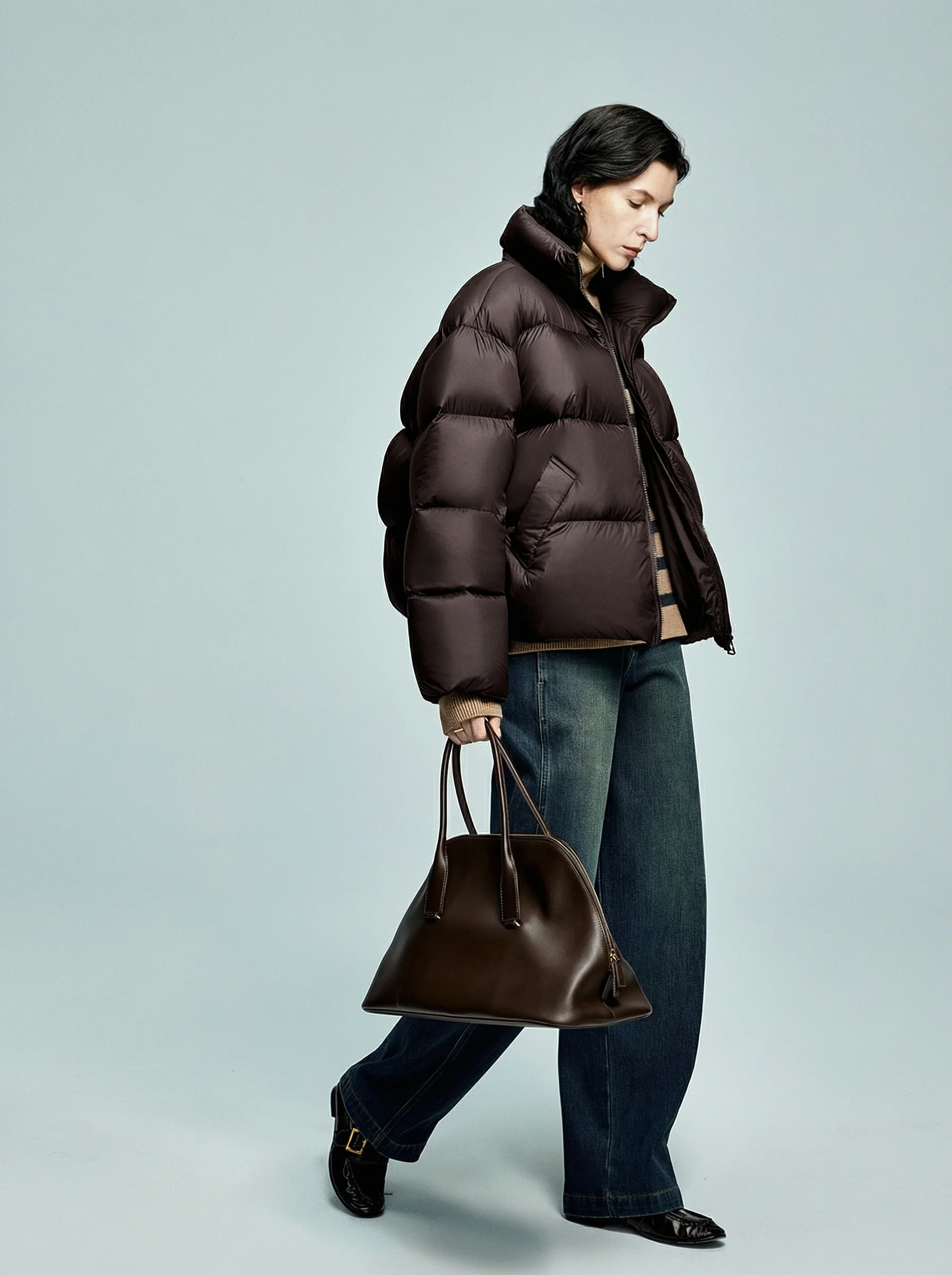 Cropped Puffer Jacket - Image 2