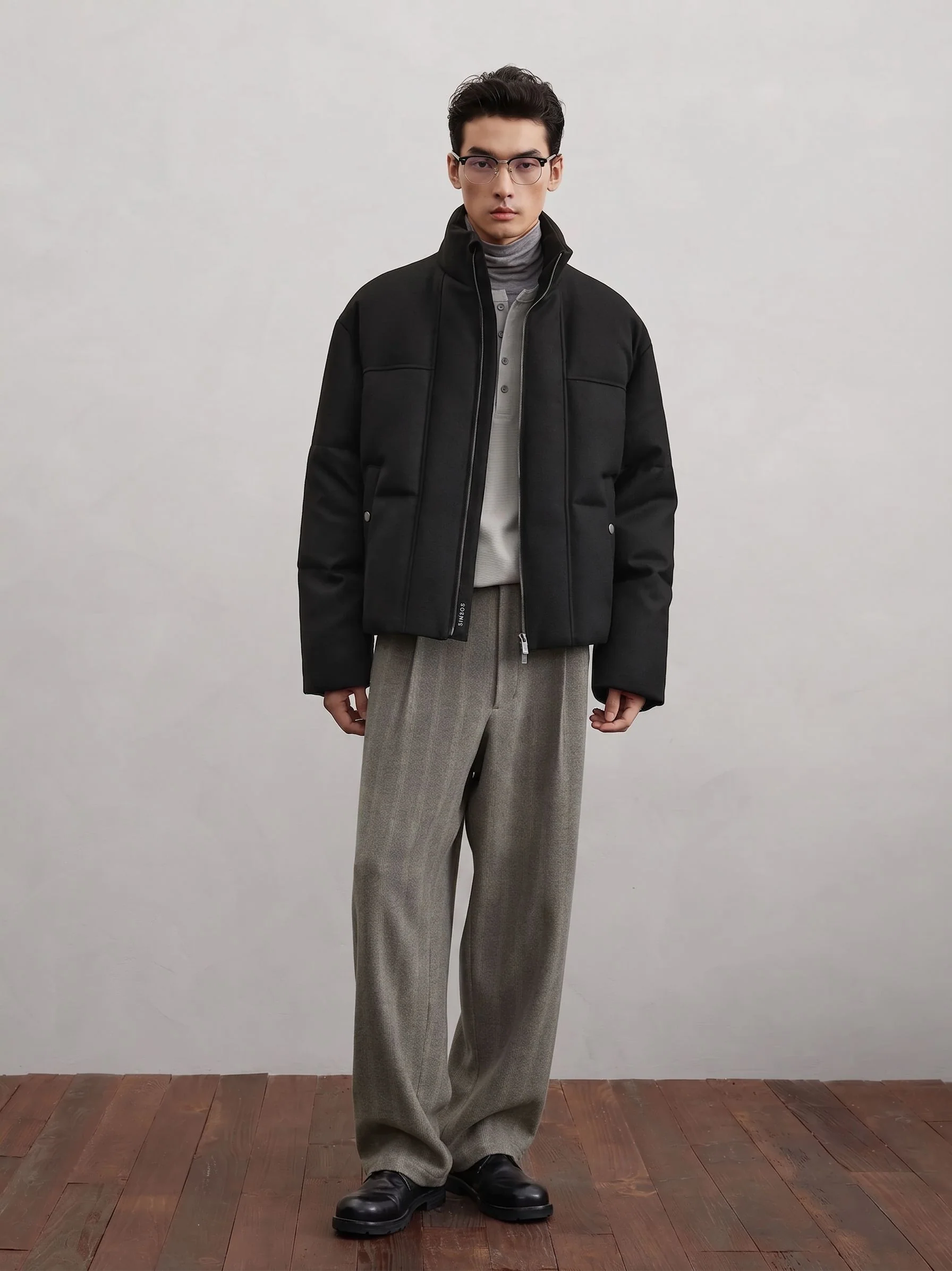 Cropped Puffer Jacket - Image 2