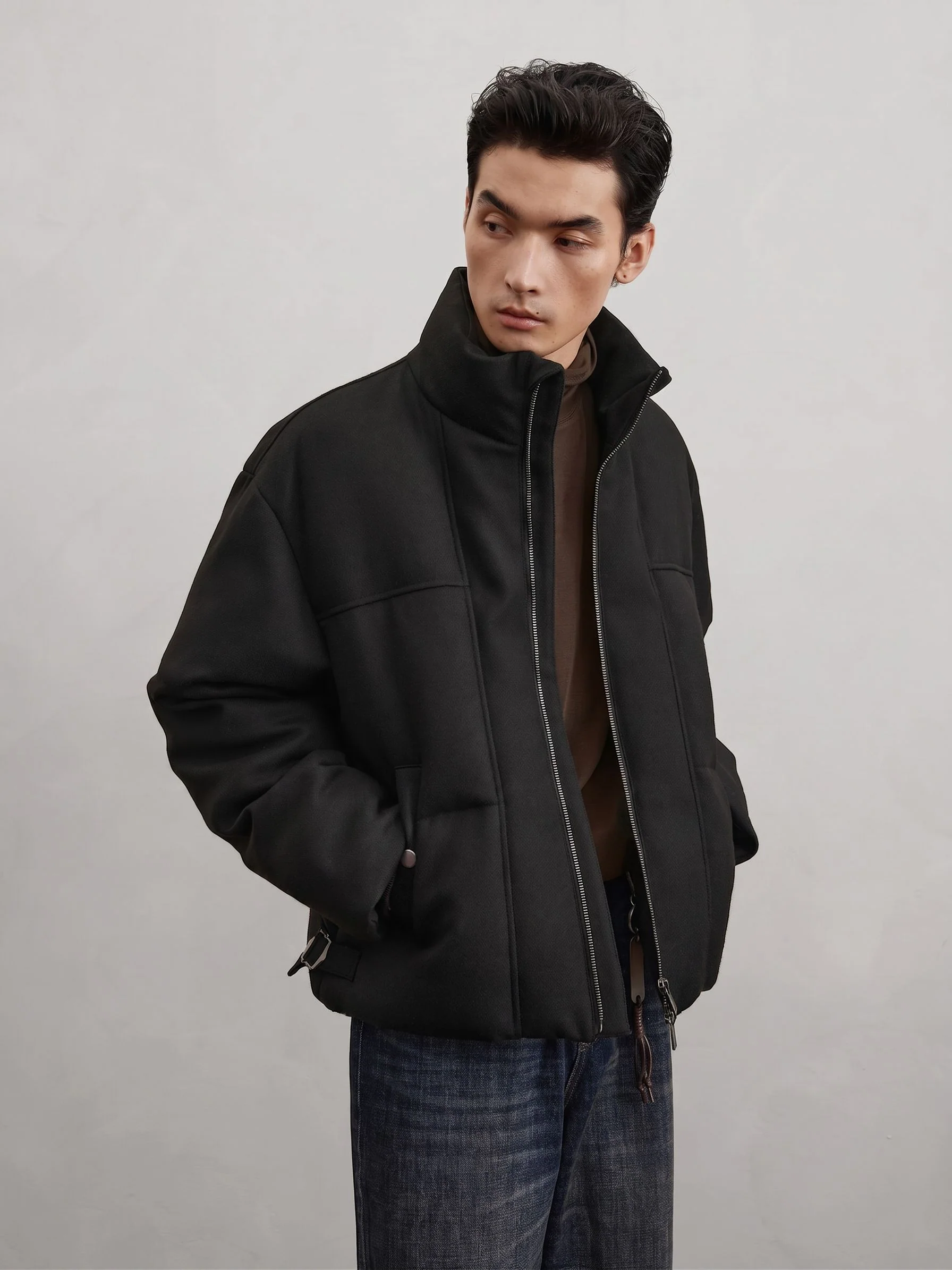Cropped Puffer Jacket - Image 4