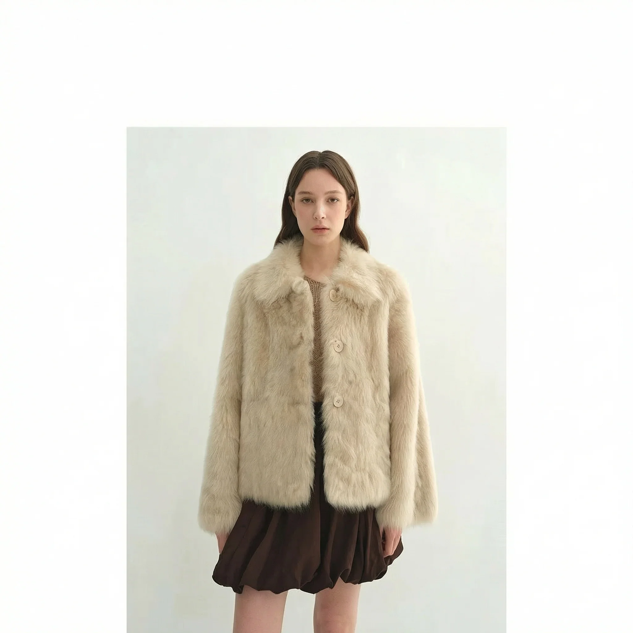 Cropped Shearling Jacket - Image 7