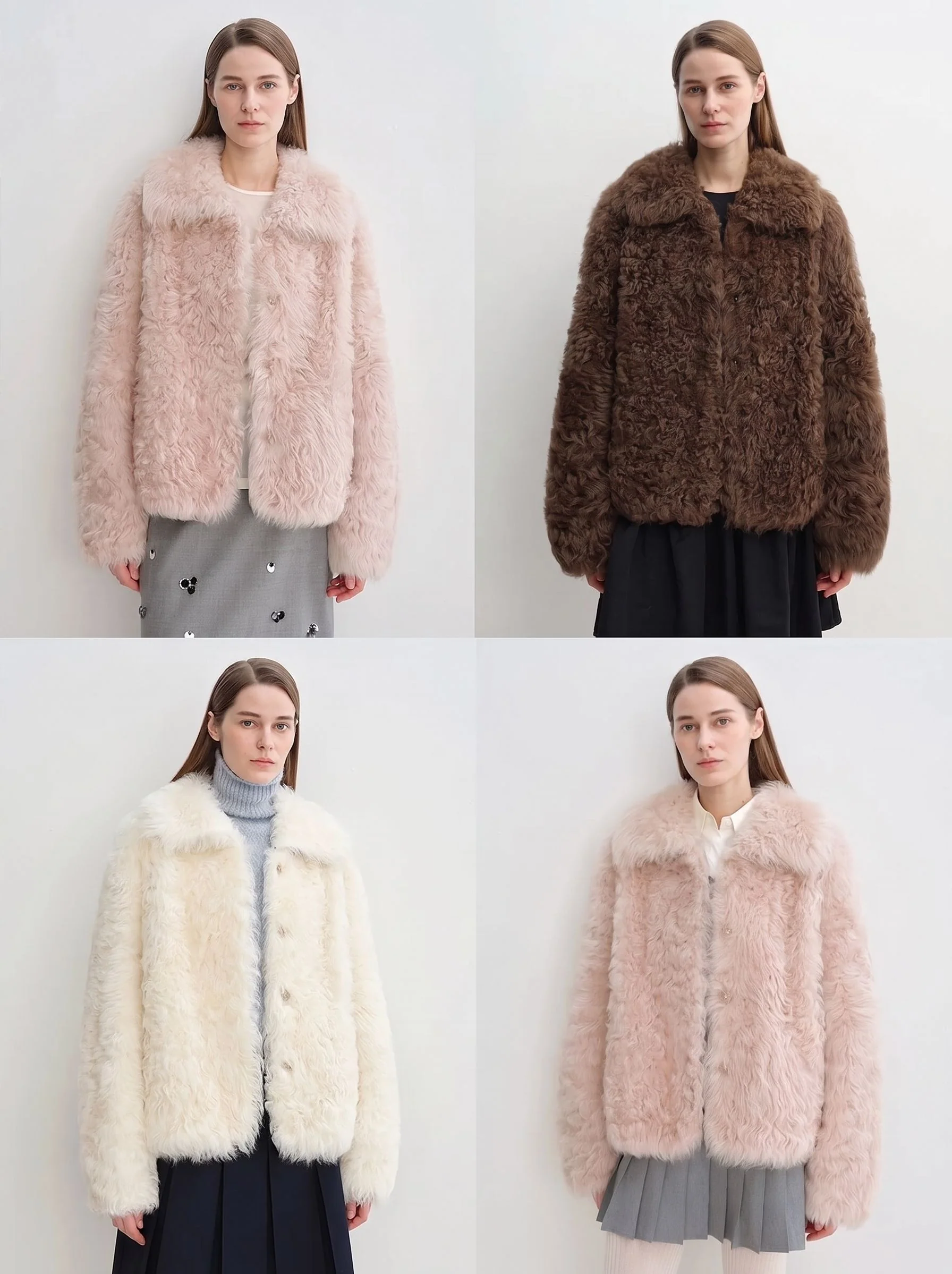 Cropped Shearling Jacket - Image 3