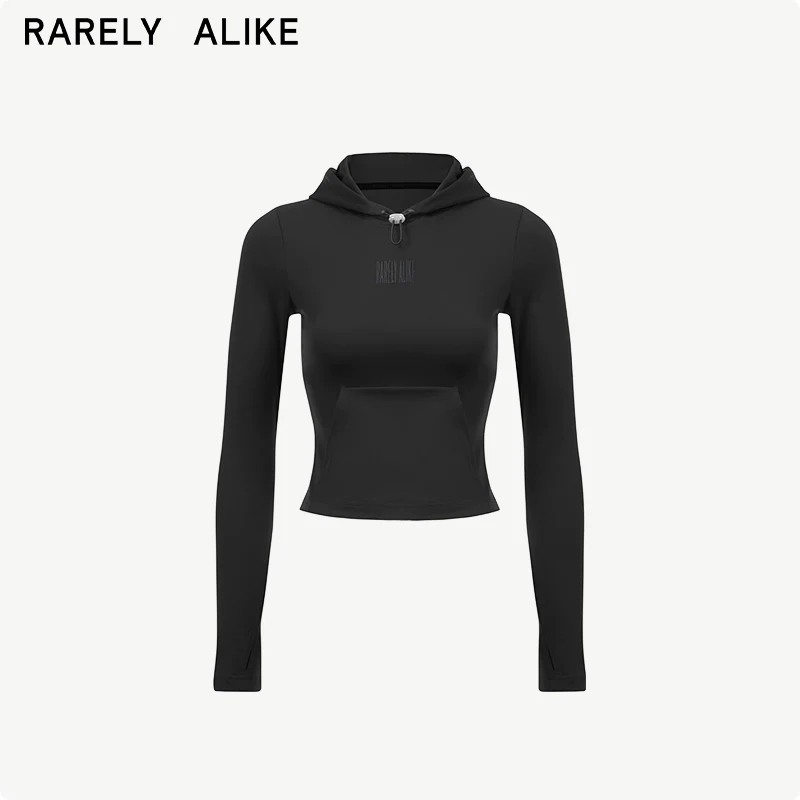 Cropped Stretch Hooded Top - Image 6