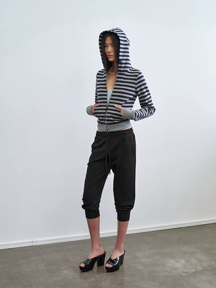 Cropped Tapered Joggers - Image 3