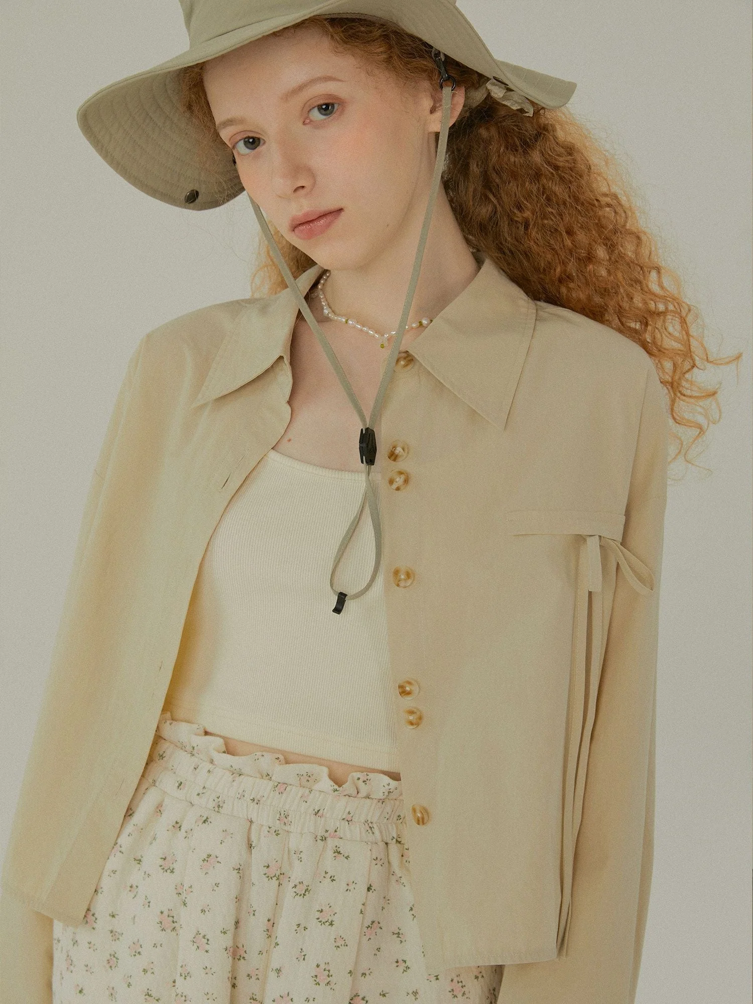 Cropped Tie Shirt - Image 3