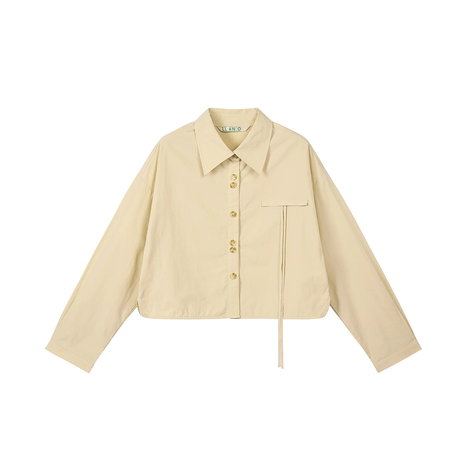 Cropped Tie Shirt - Image 6