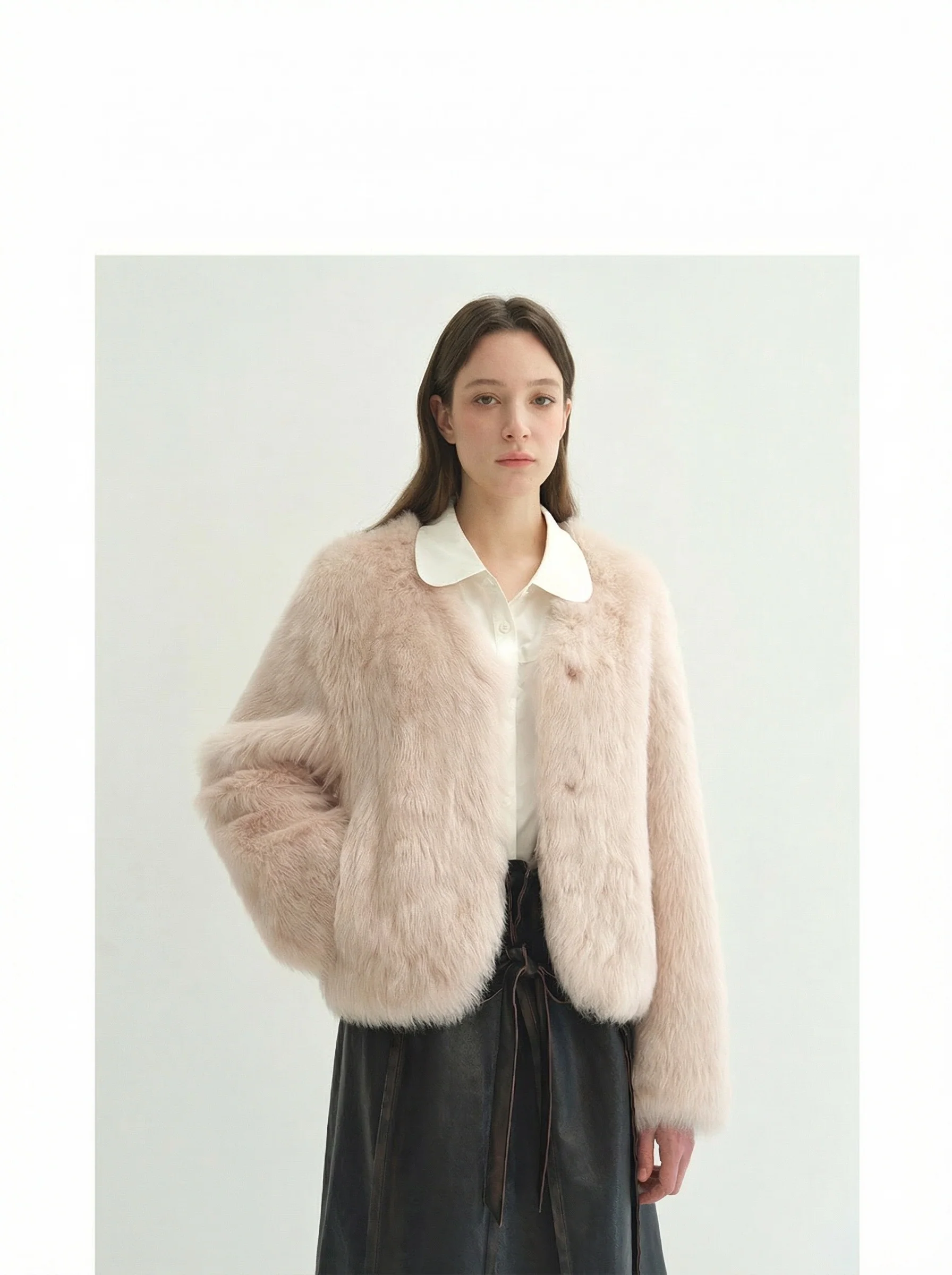 Cropped Toscana Shearling Jacket - Image 2