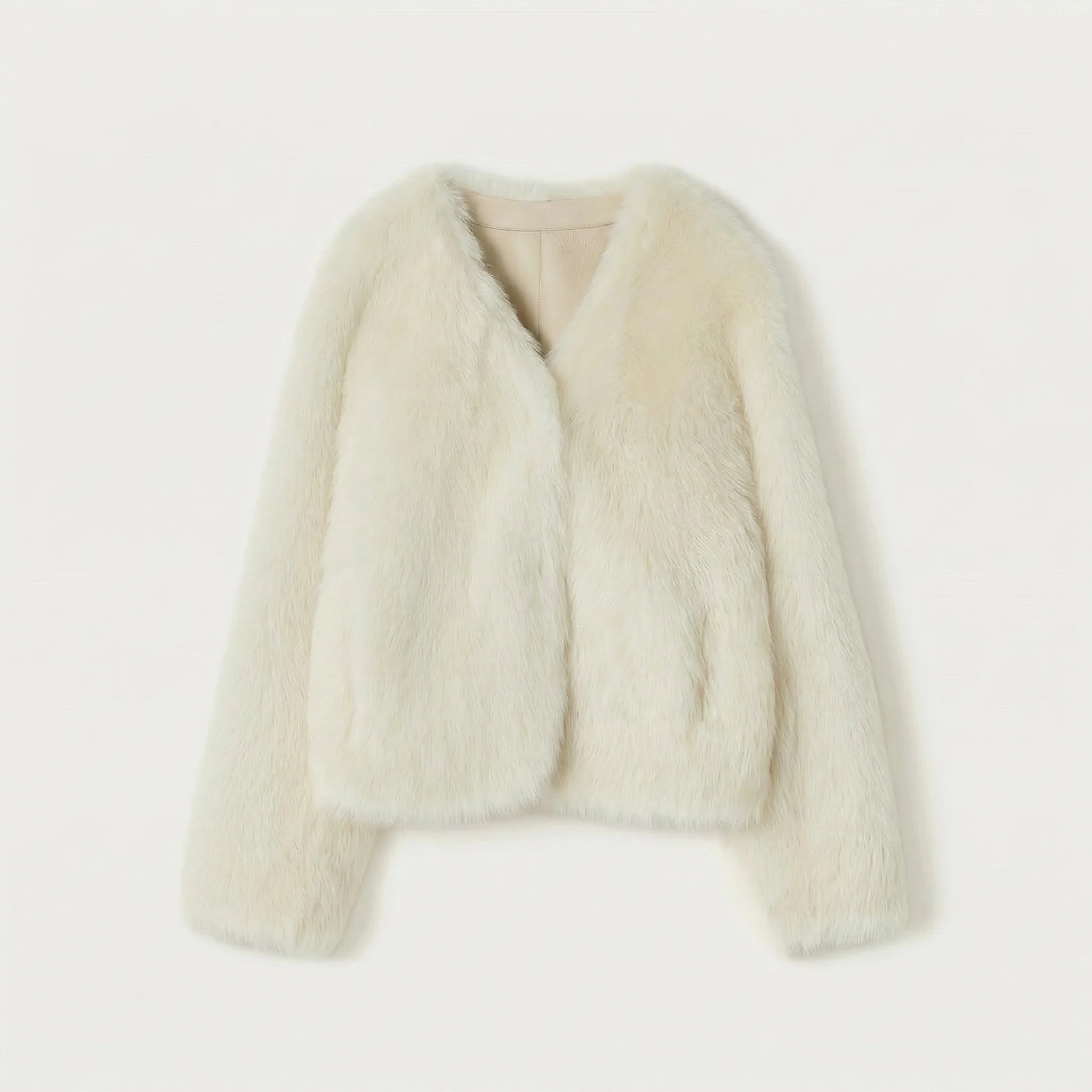 Cropped Toscana Shearling Jacket - Image 8