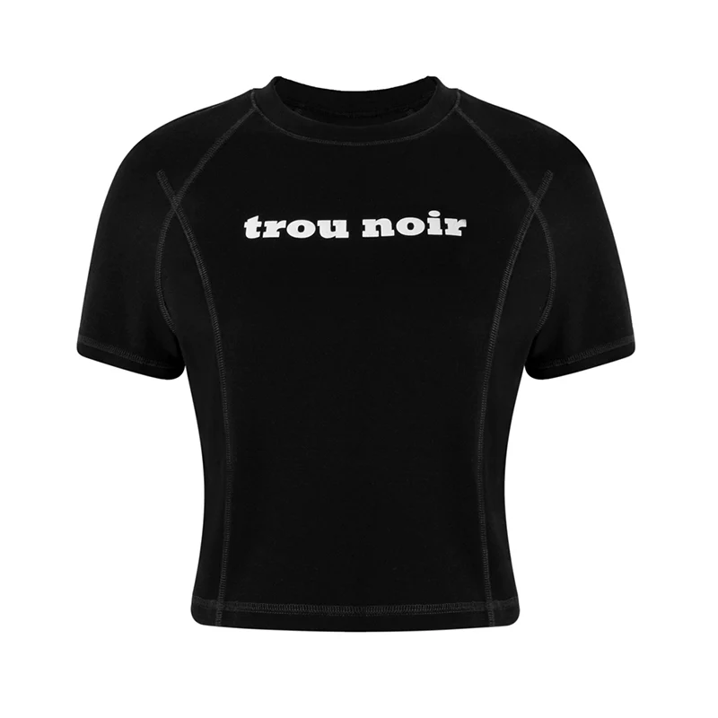 Cropped Trou Noir Tee - Image 6