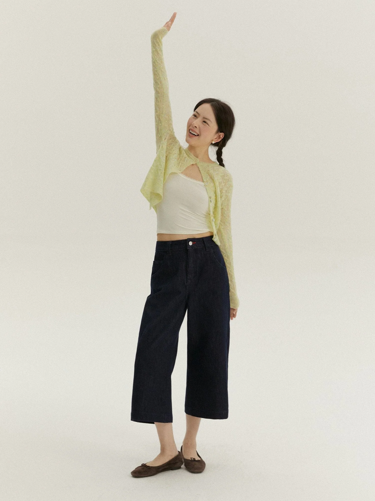 Cropped Wide-Leg Jeans