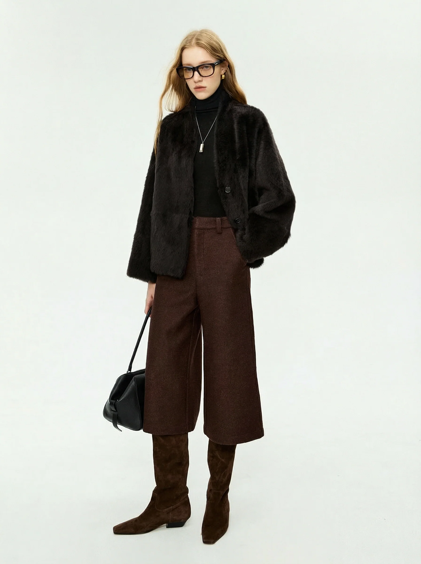 Cropped Wide-Leg Trousers - Image 2