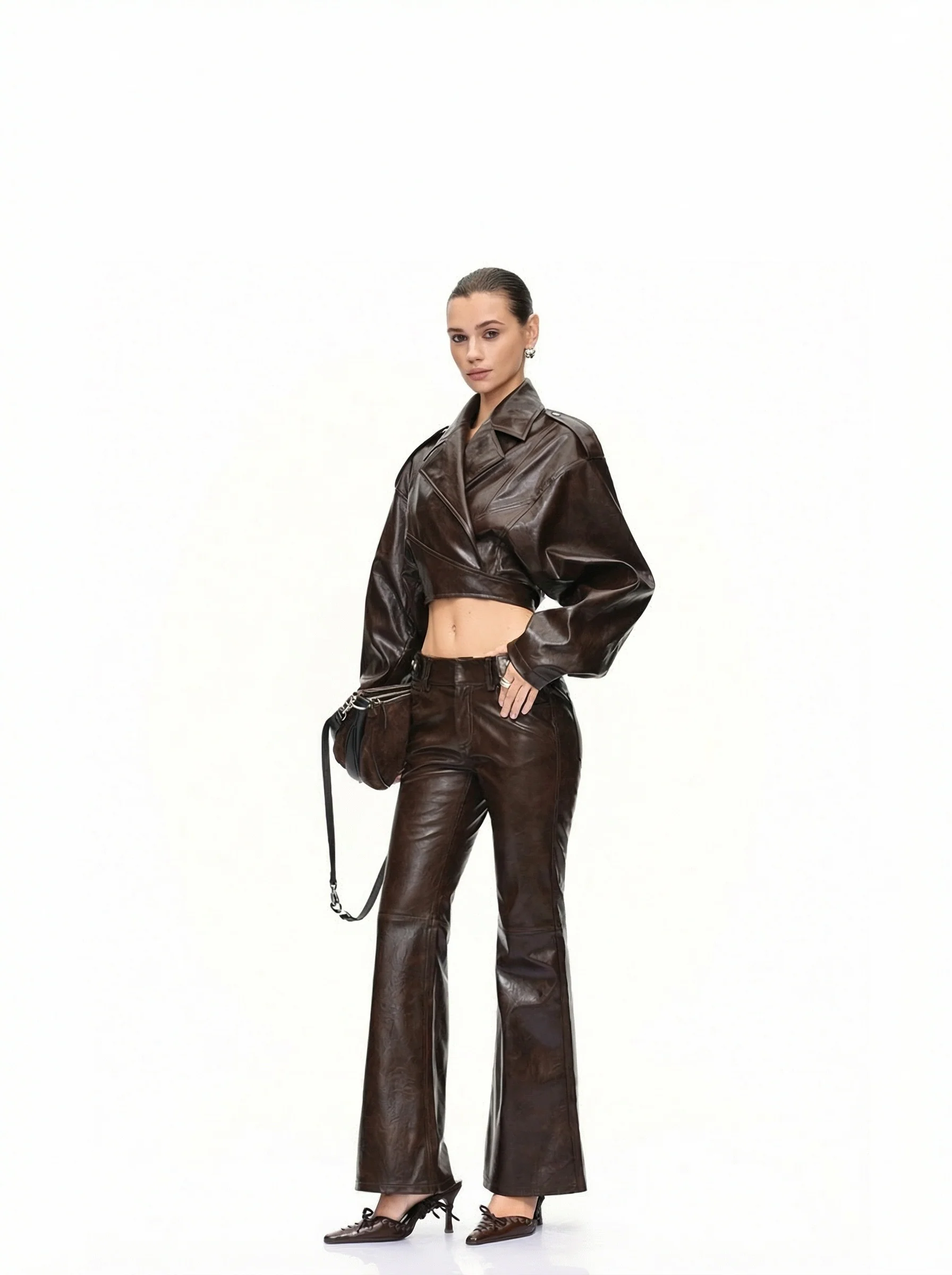 Cropped Wrap Jacket - Image 5