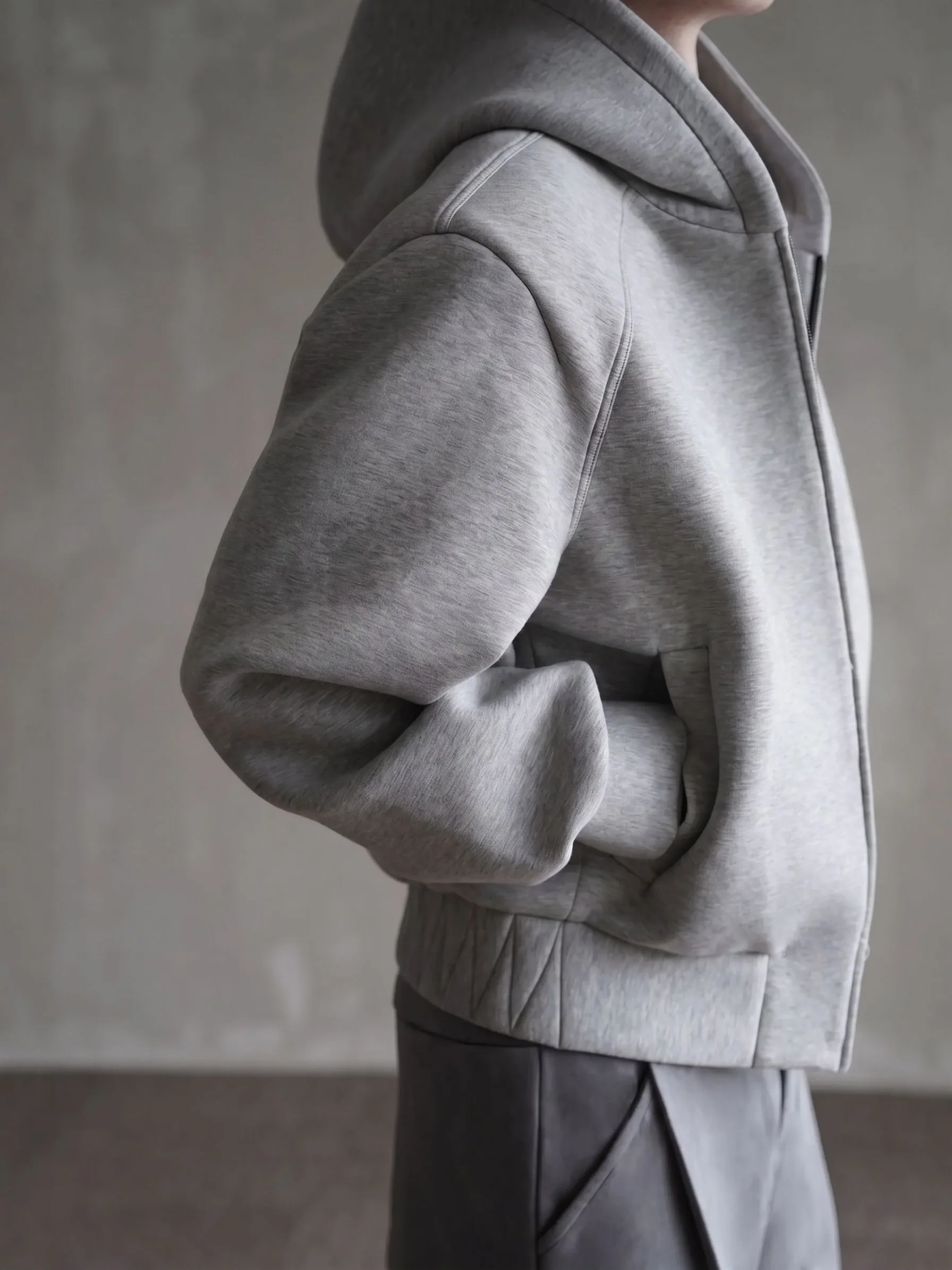 Cropped Zip Hoodie - Image 3