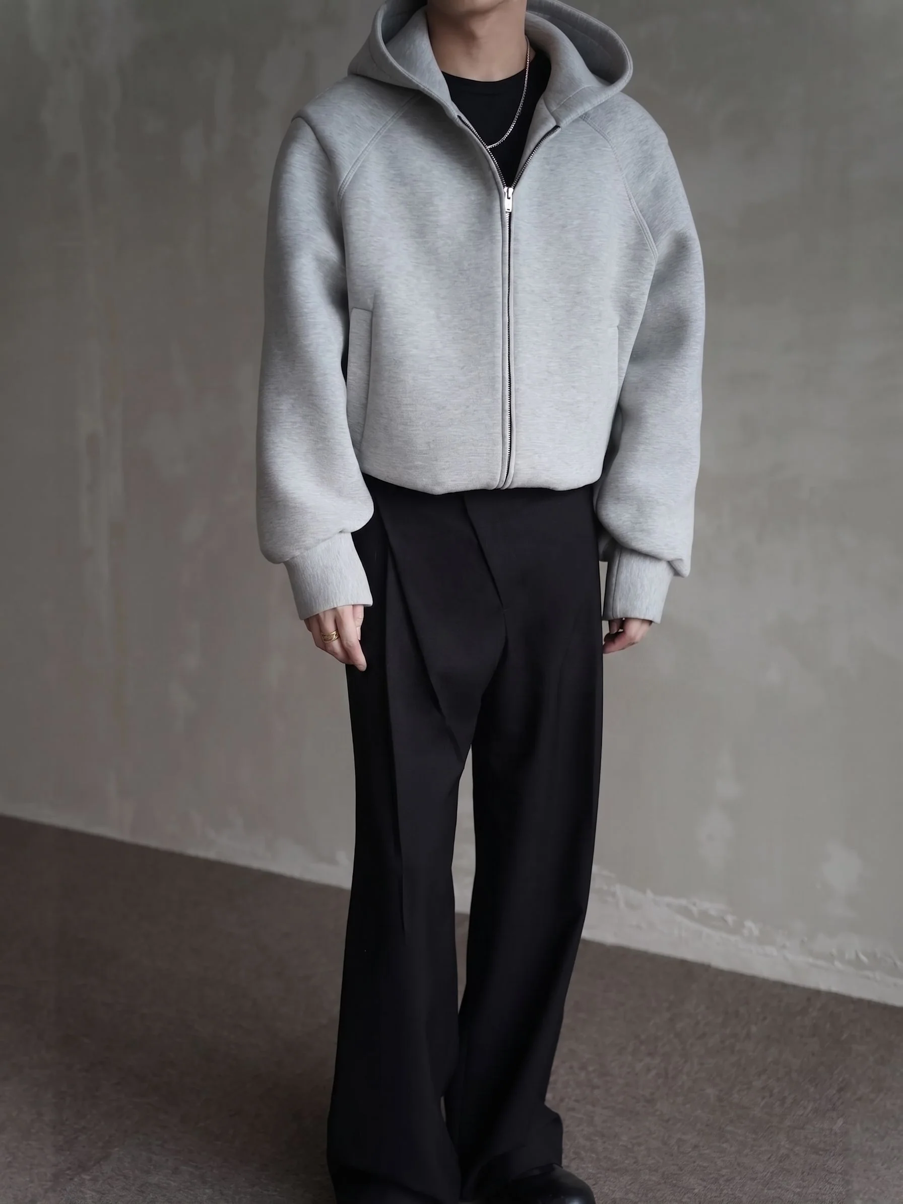 Cropped Zip Hoodie - Image 4