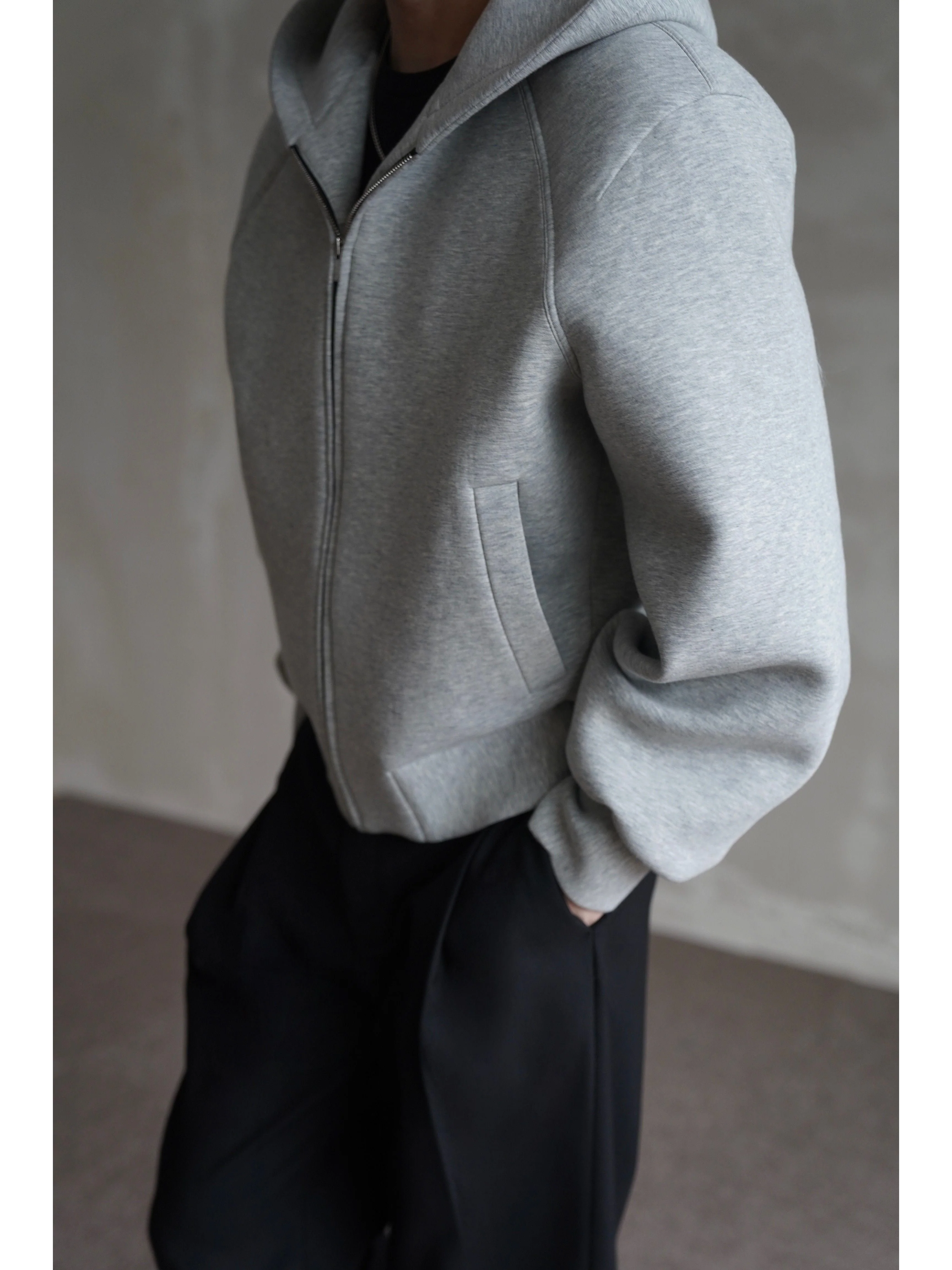 Cropped Zip Hoodie - Image 5