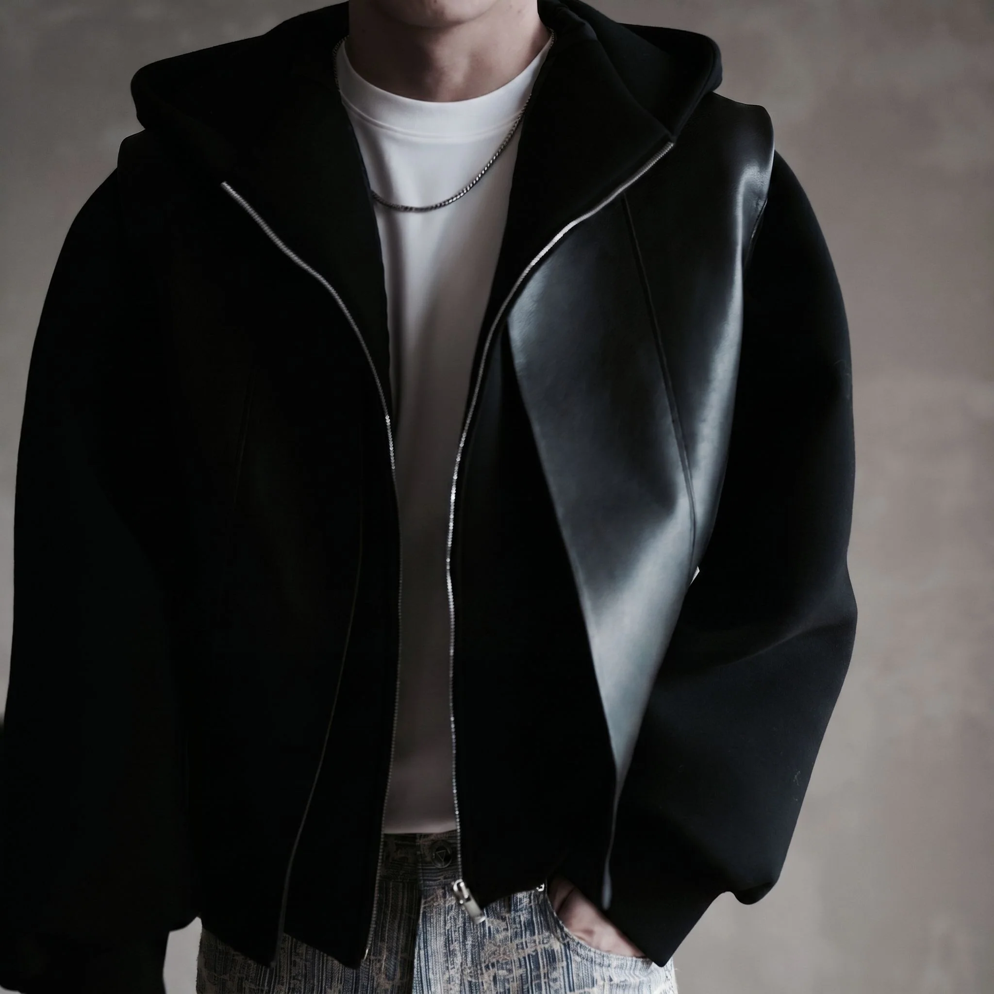 Cropped Zip Hoodie - Image 7