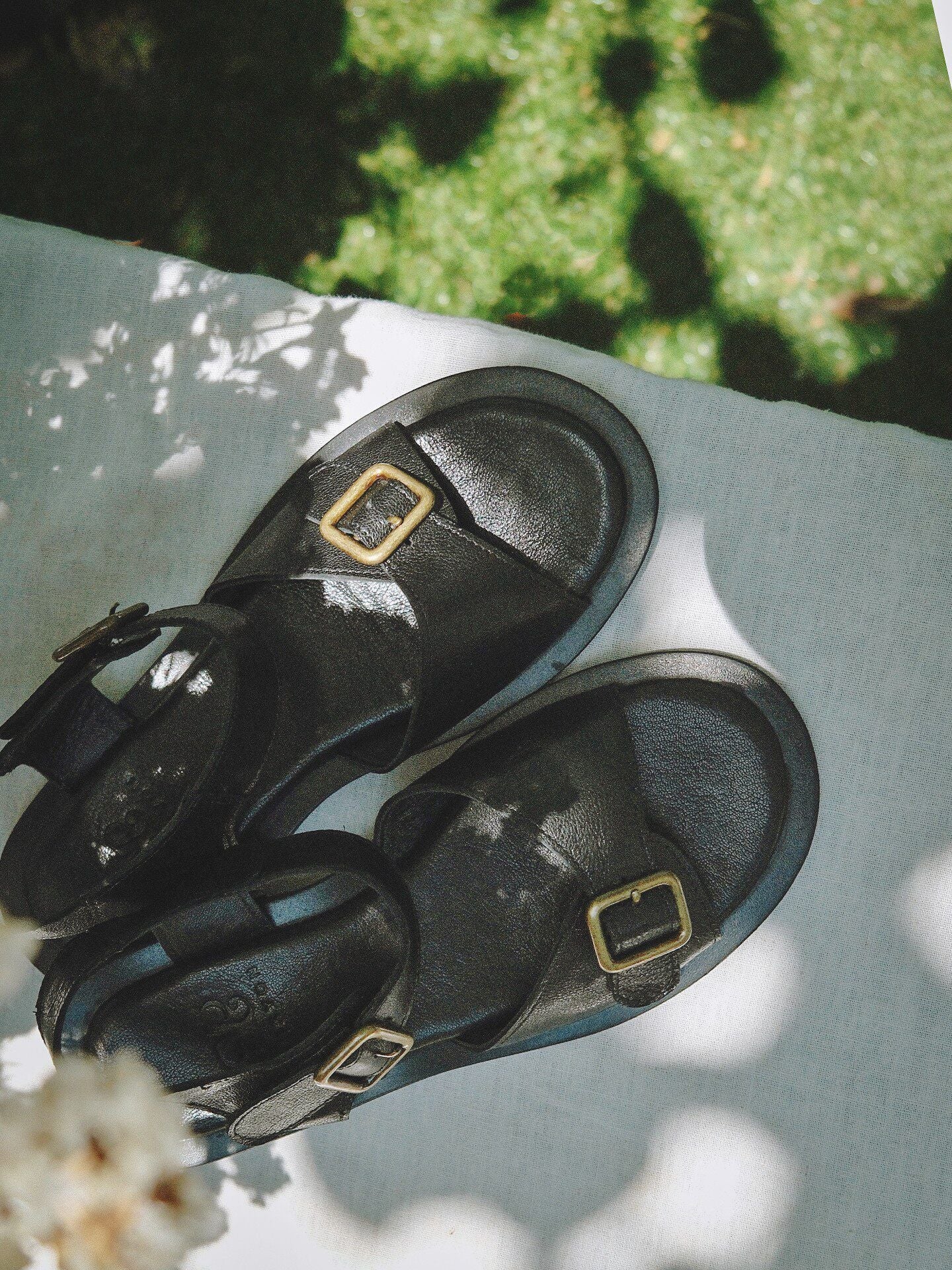Cross Buckle Sandals - Image 3