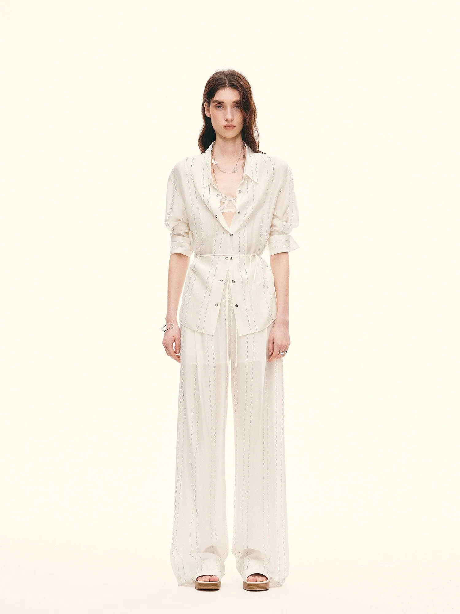 Crystal Stripe Drawstring Pants - Image 2