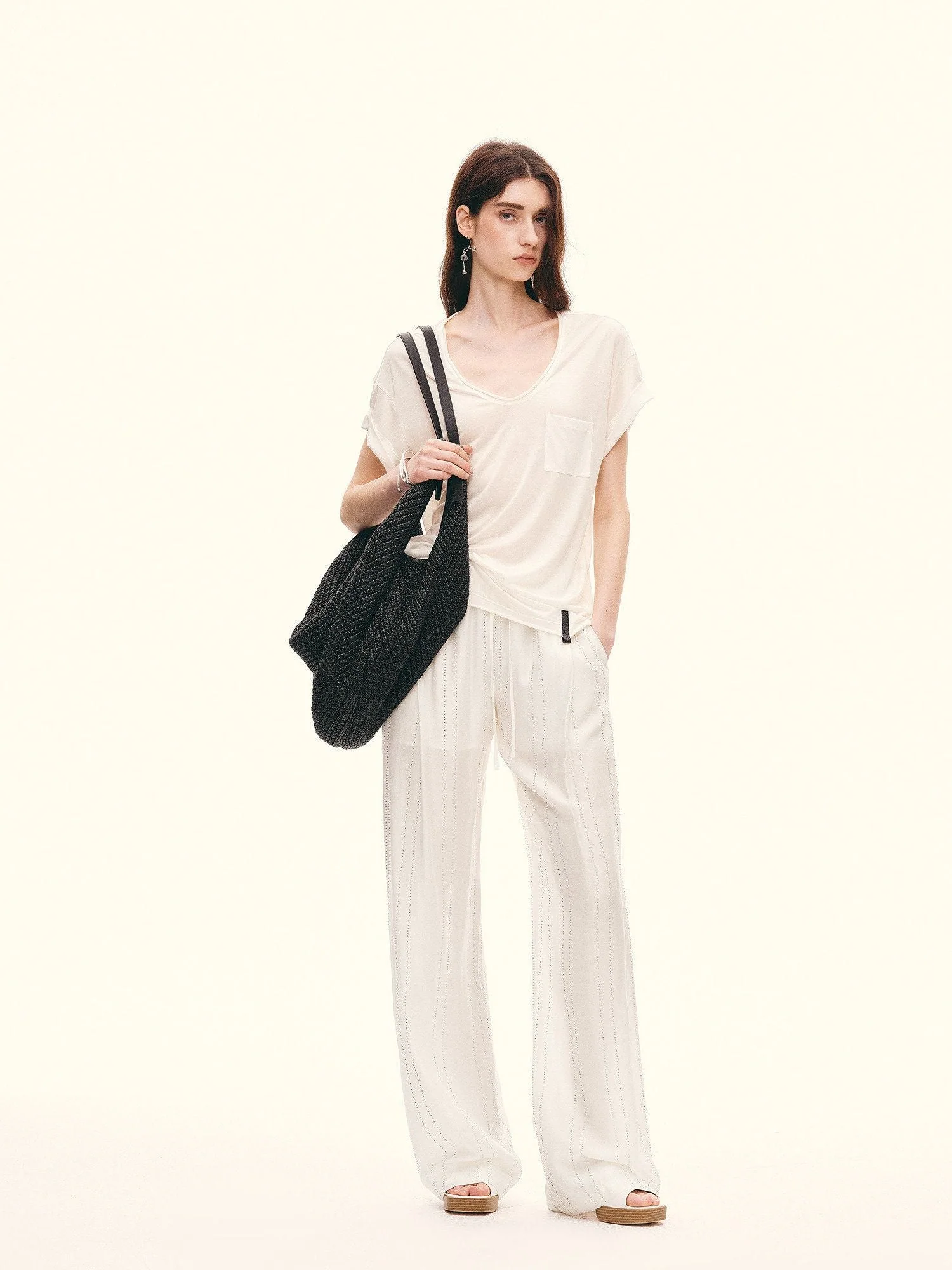 Crystal Stripe Drawstring Pants - Image 3
