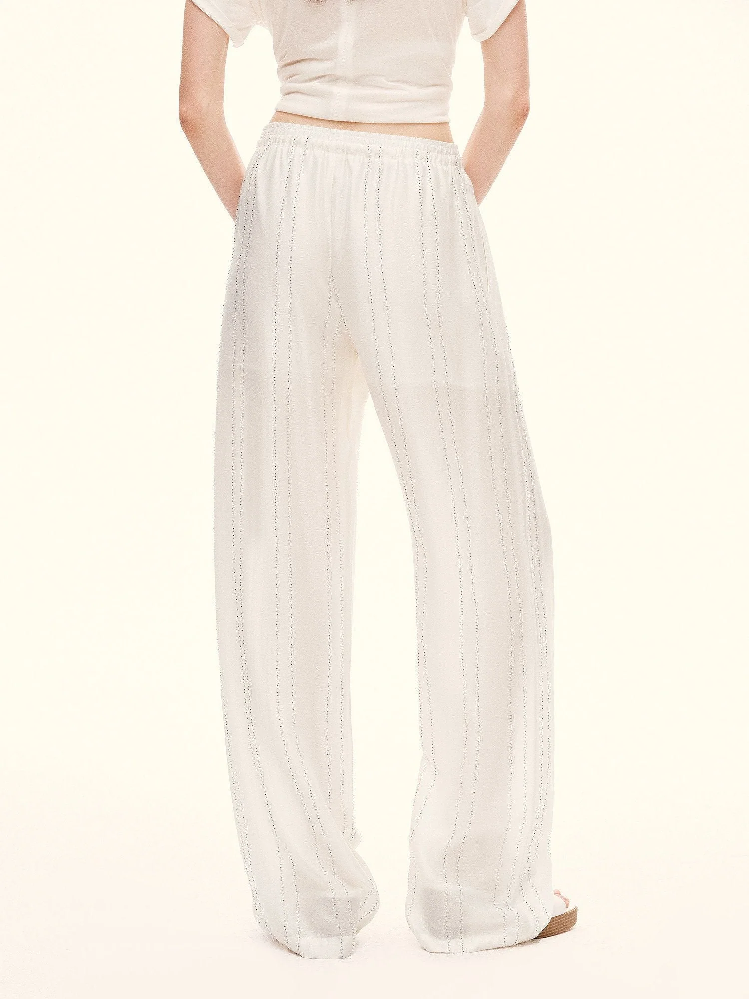 Crystal Stripe Drawstring Pants - Image 5