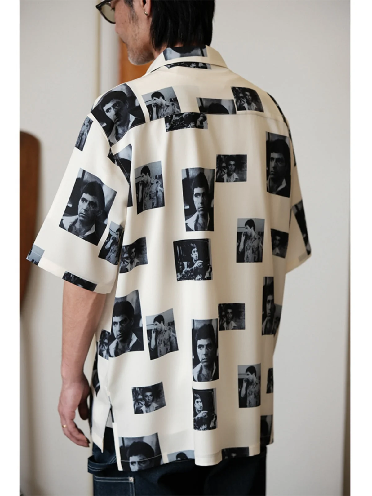 Cuban Collar Movie Print Shirt - Image 3