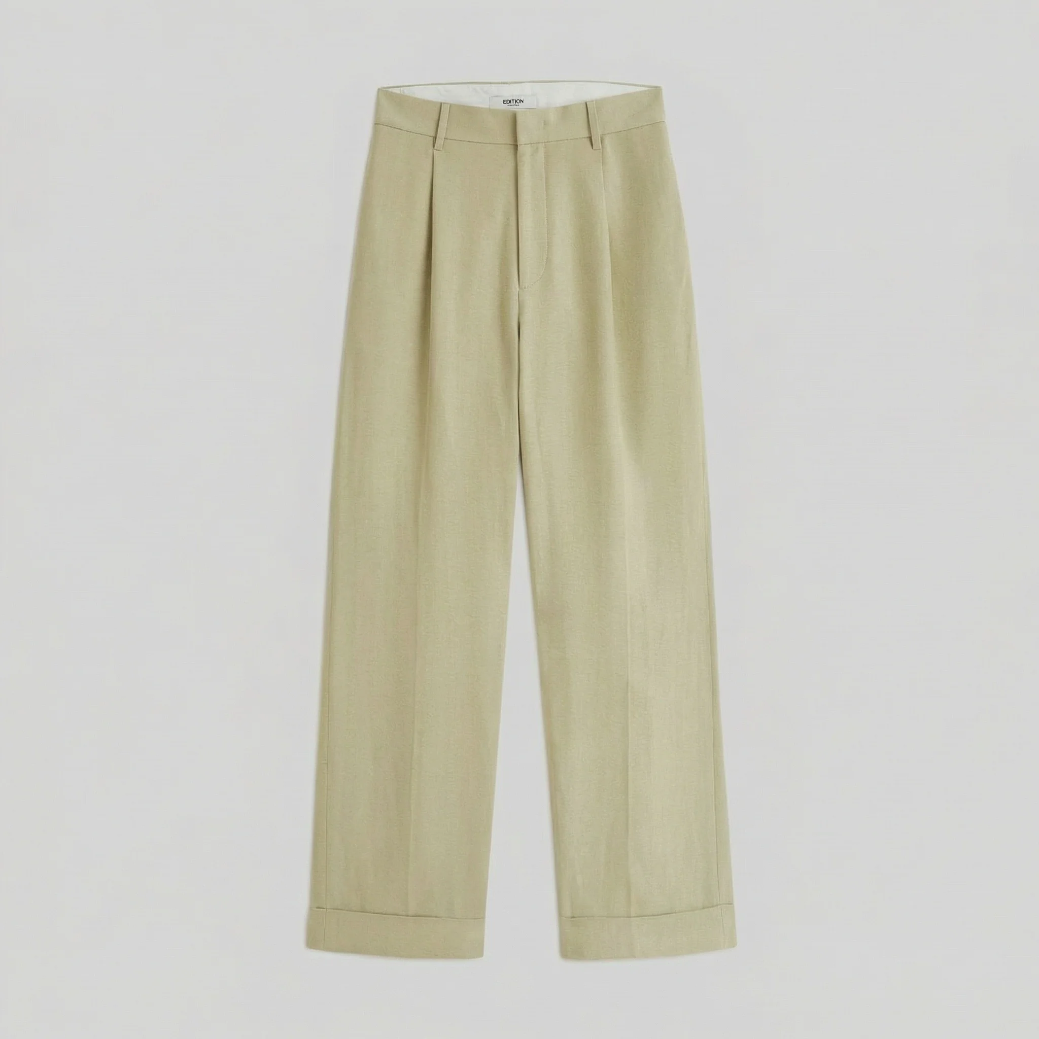 Cuffed Pleat Trousers - Image 6