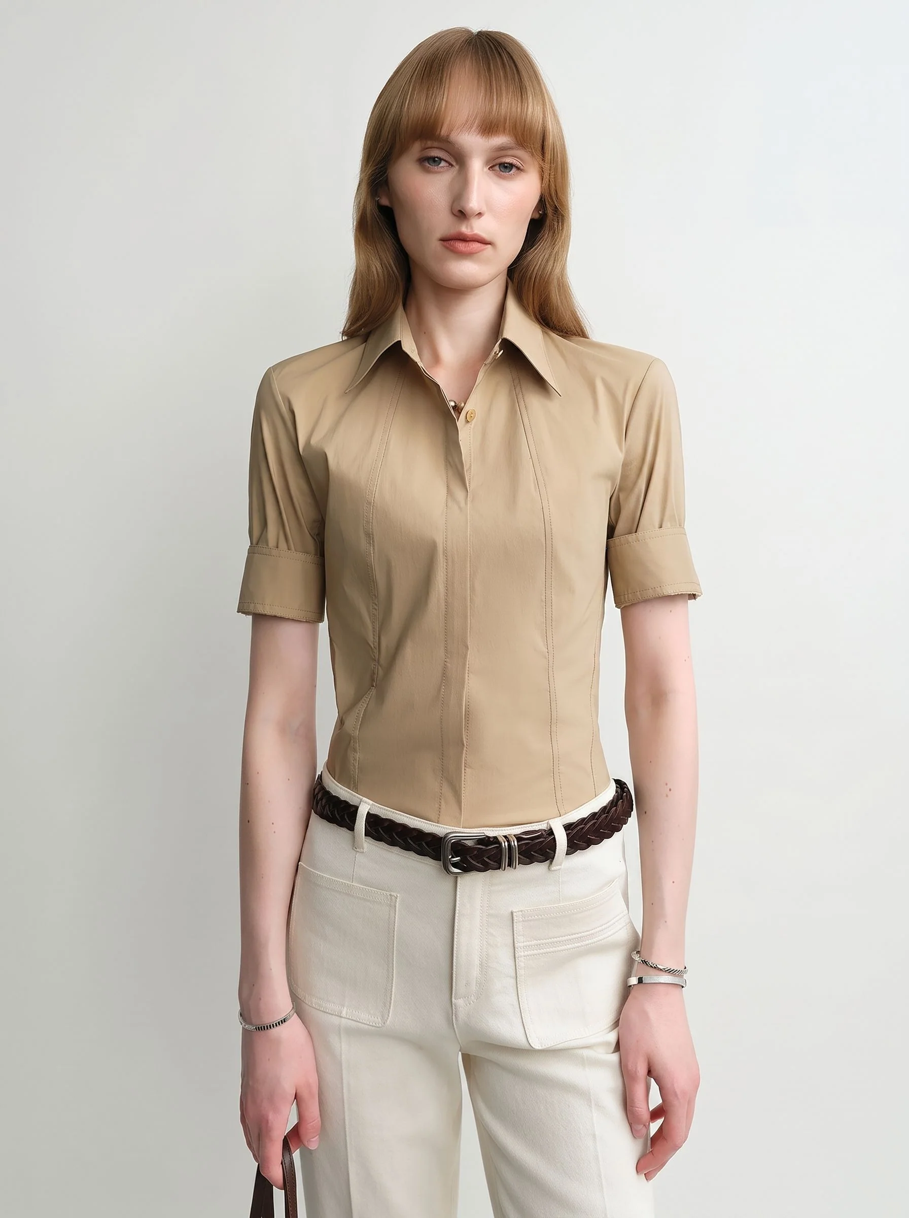 Cuffed Sleeve Shirt - Image 5