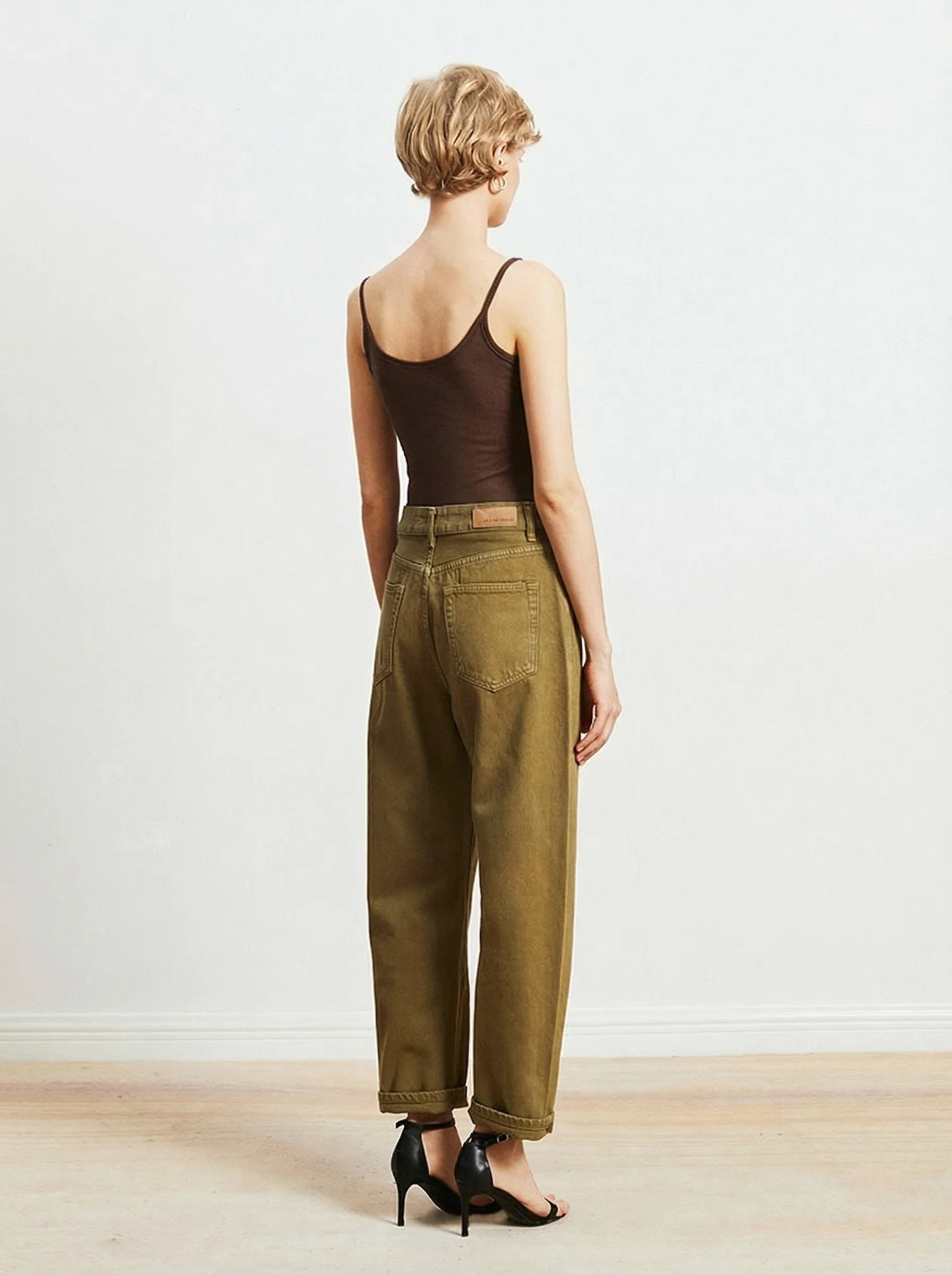 Cuffed Straight Jeans - Image 4