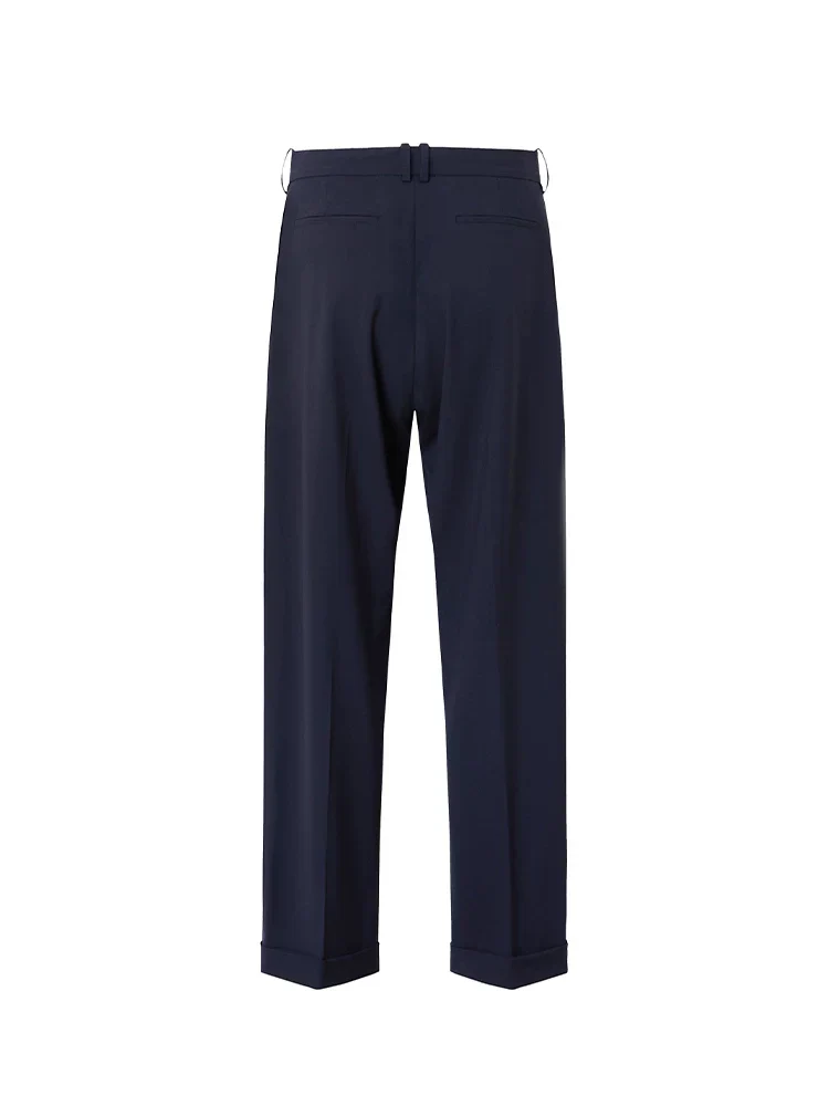 Cuffed Wool Trousers - Image 5