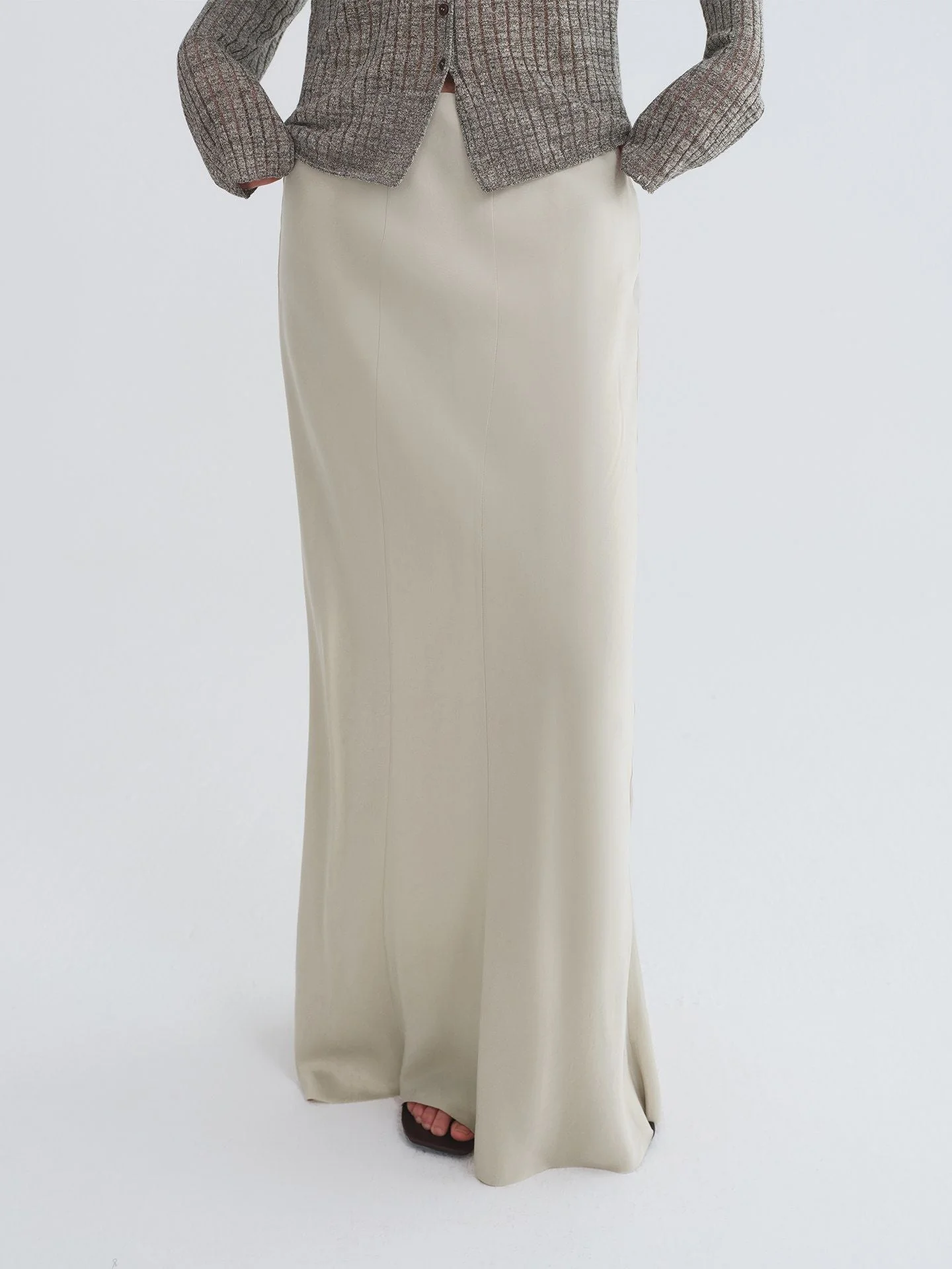 Cupro Maxi Skirt