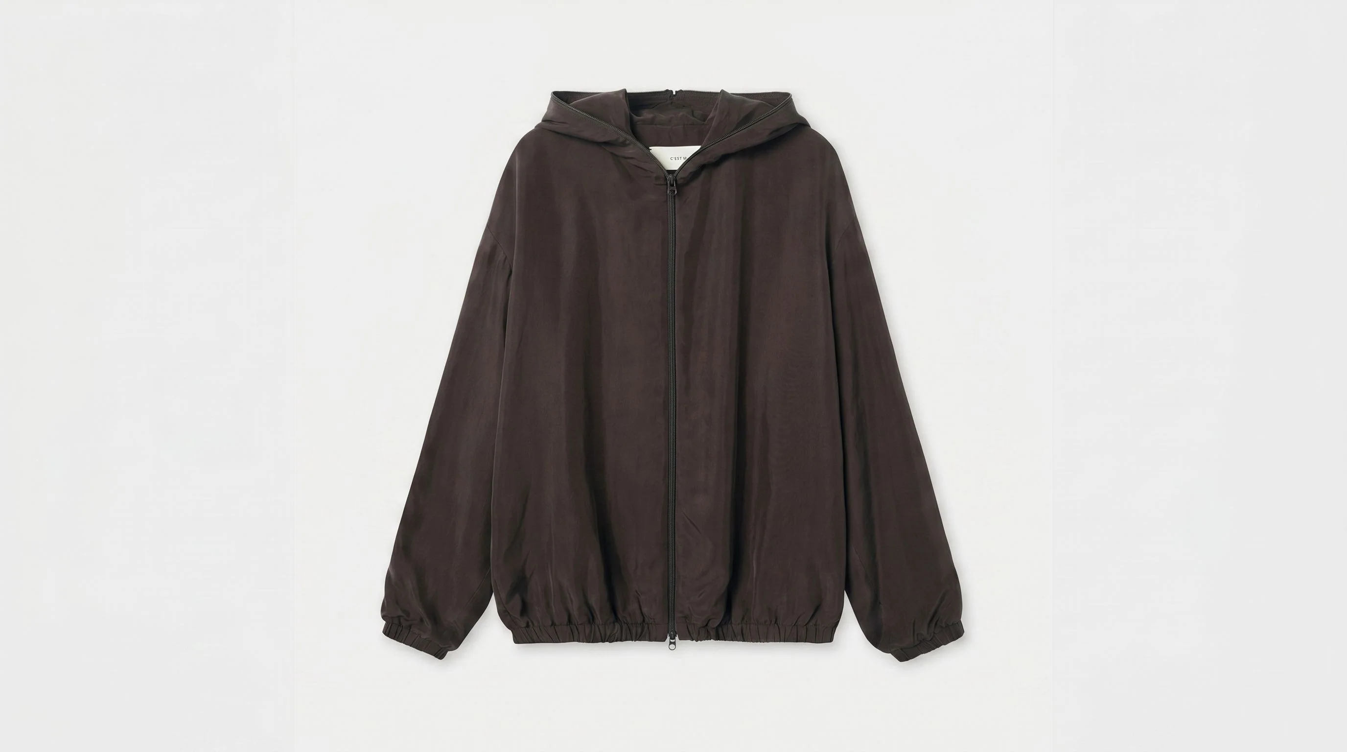 Cupro Zip Hoodie - Image 6