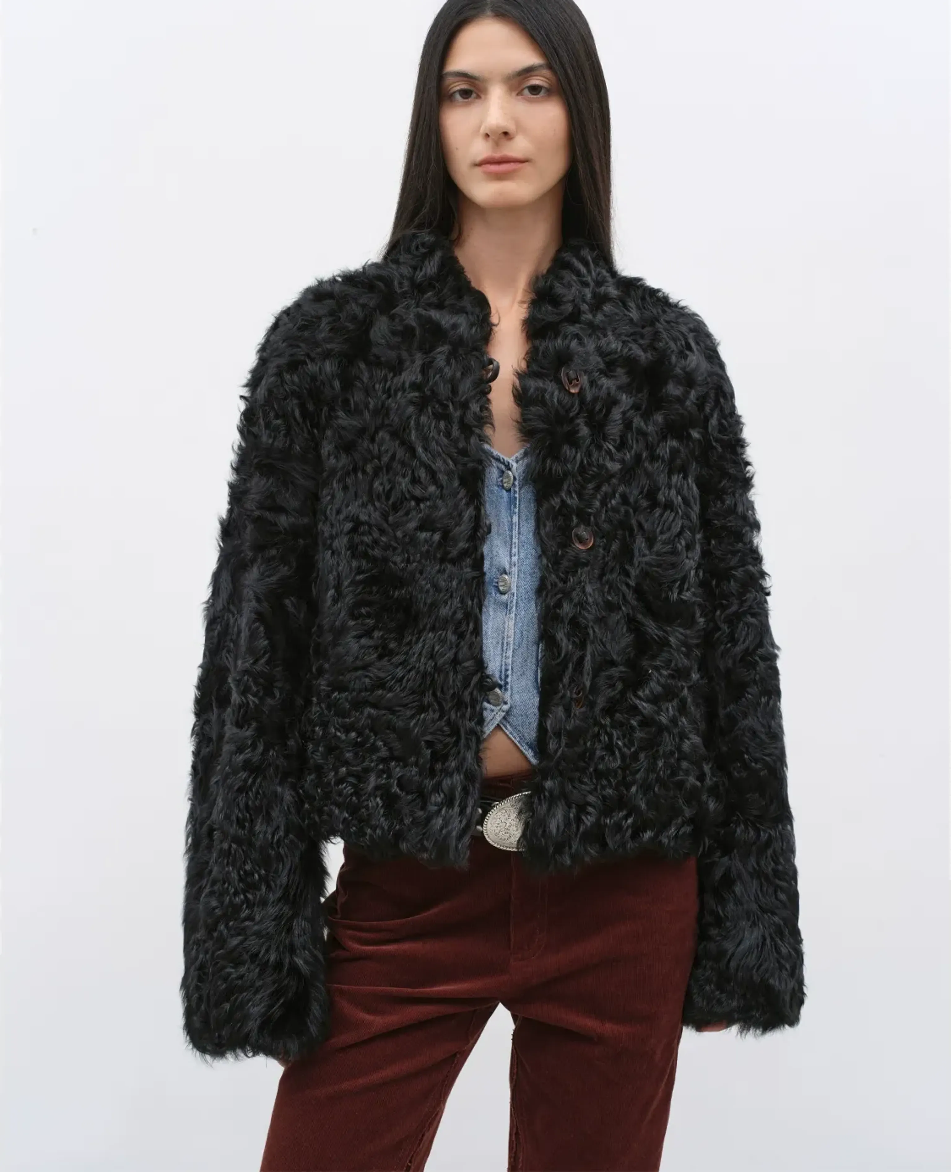 Curly Fur Coat - Image 7