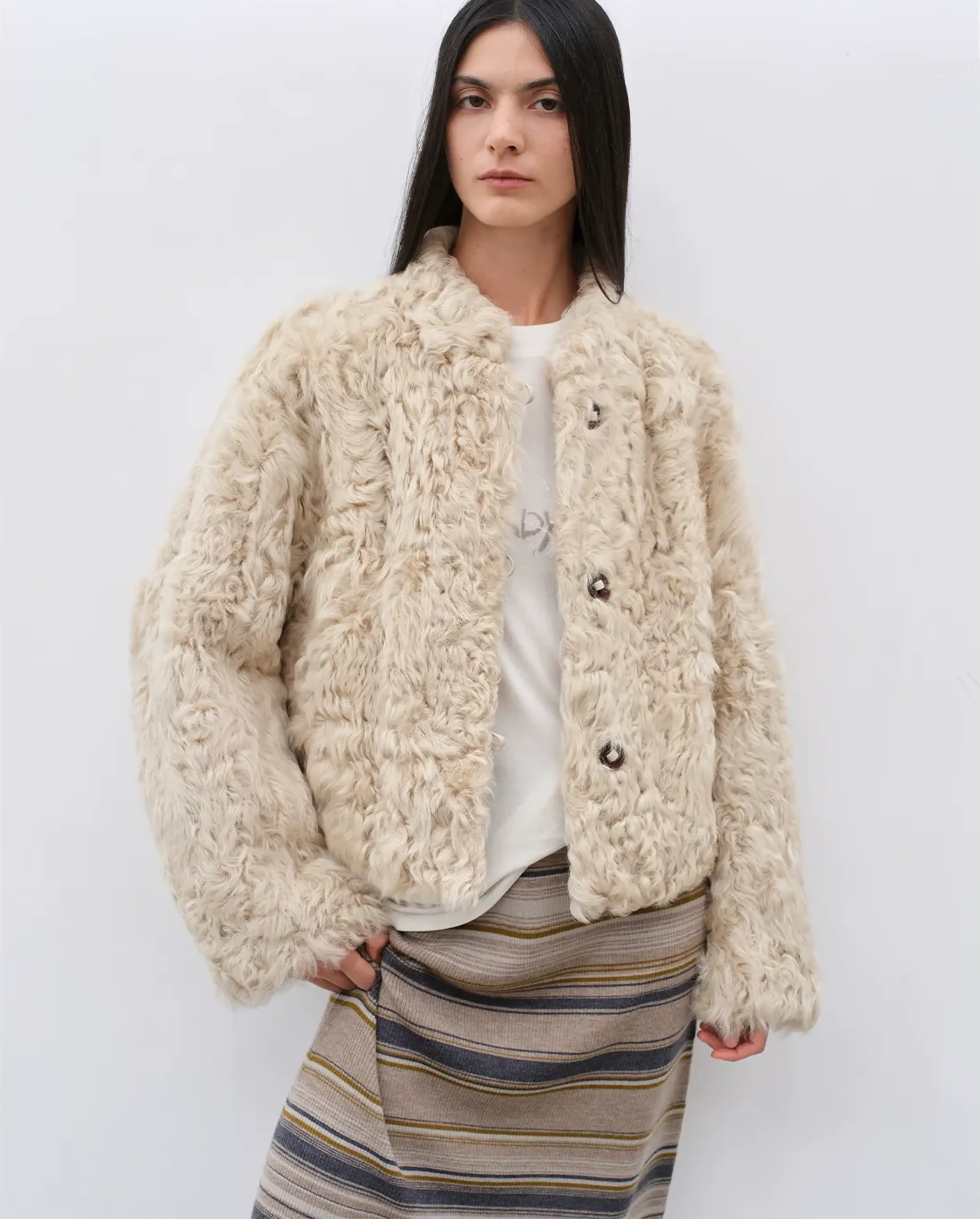 Curly Fur Coat - Image 8