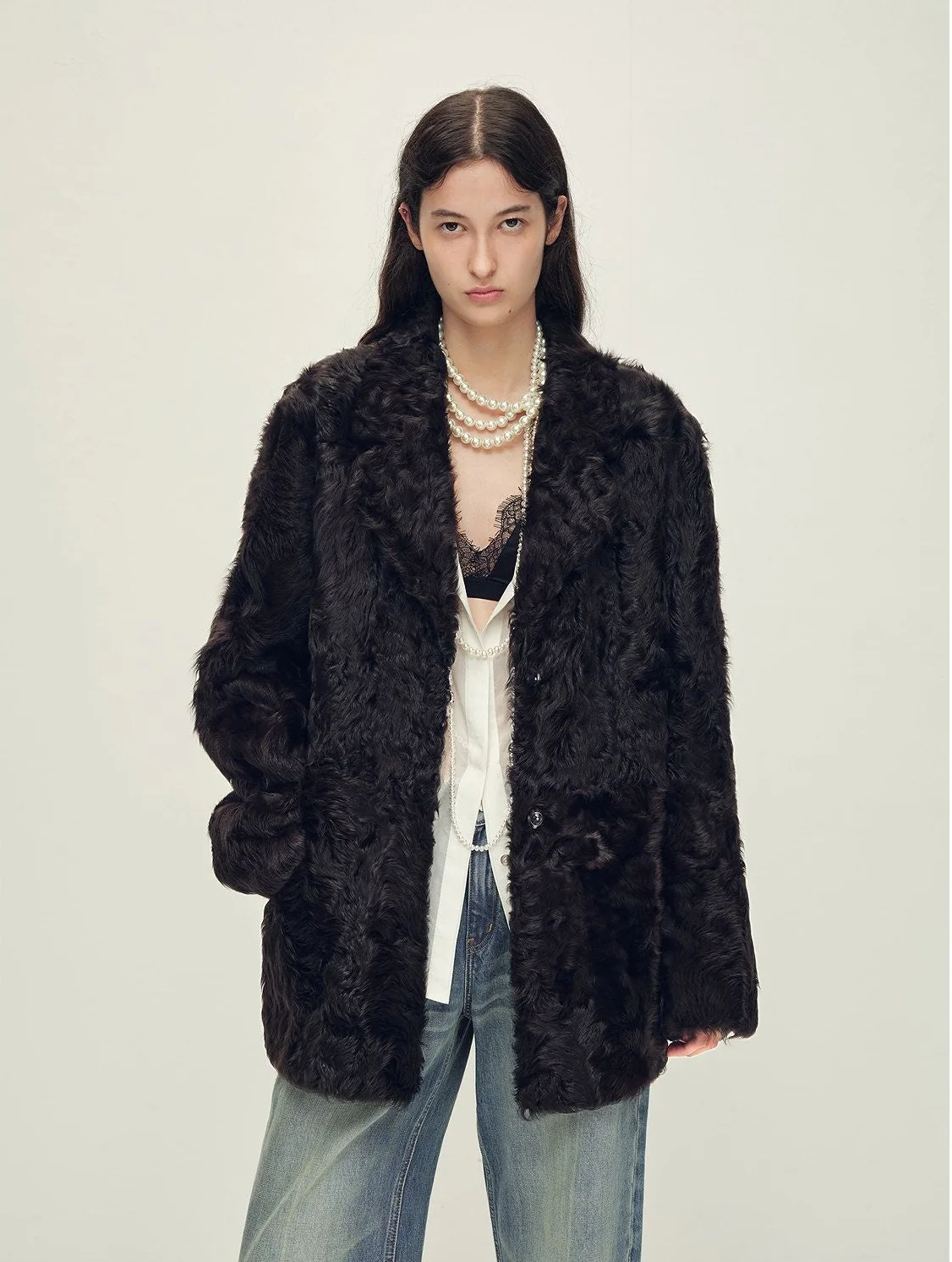 Curly Fur Jacket - Image 4