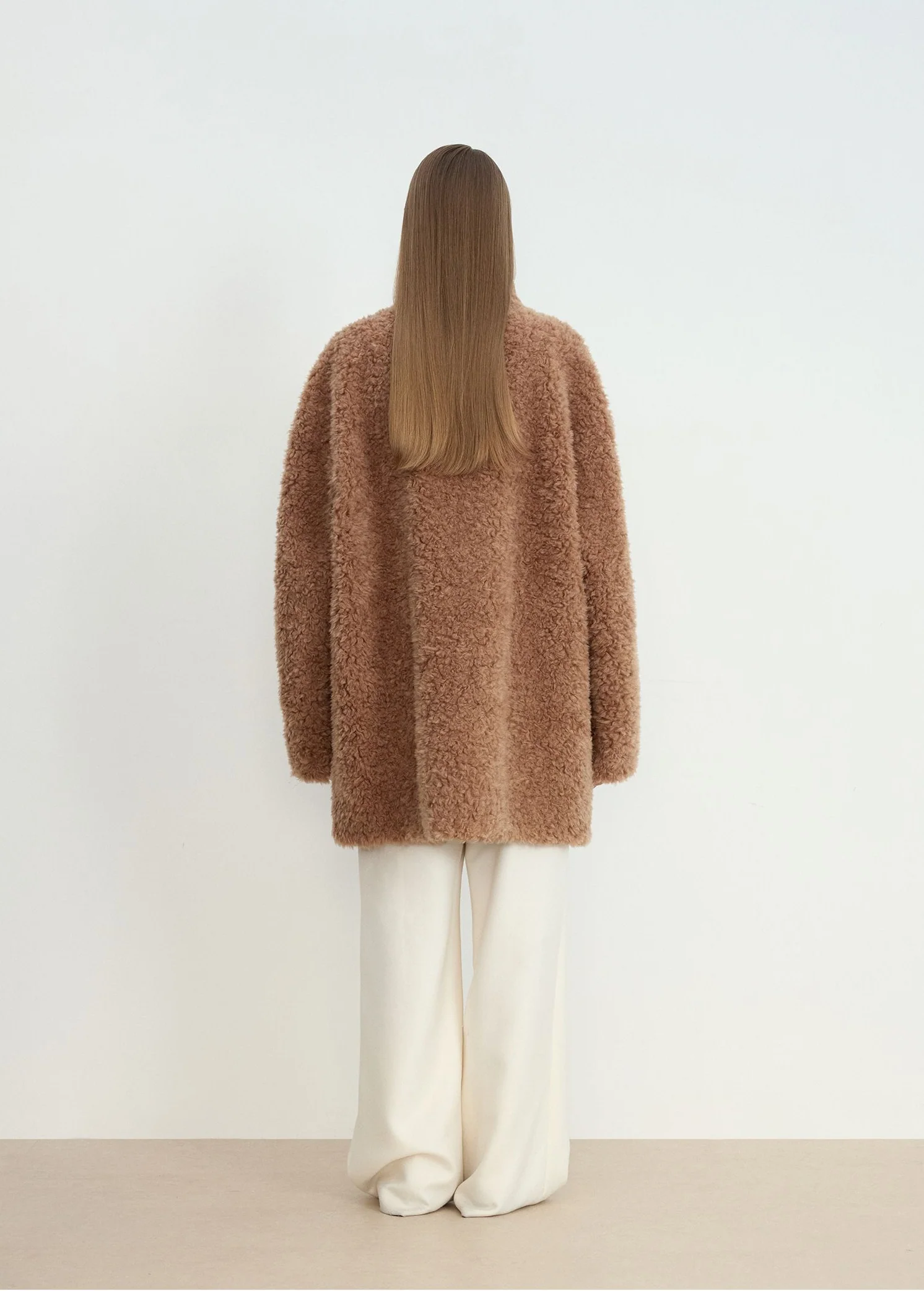 Curly Lambswool Toggle Coat - Image 2