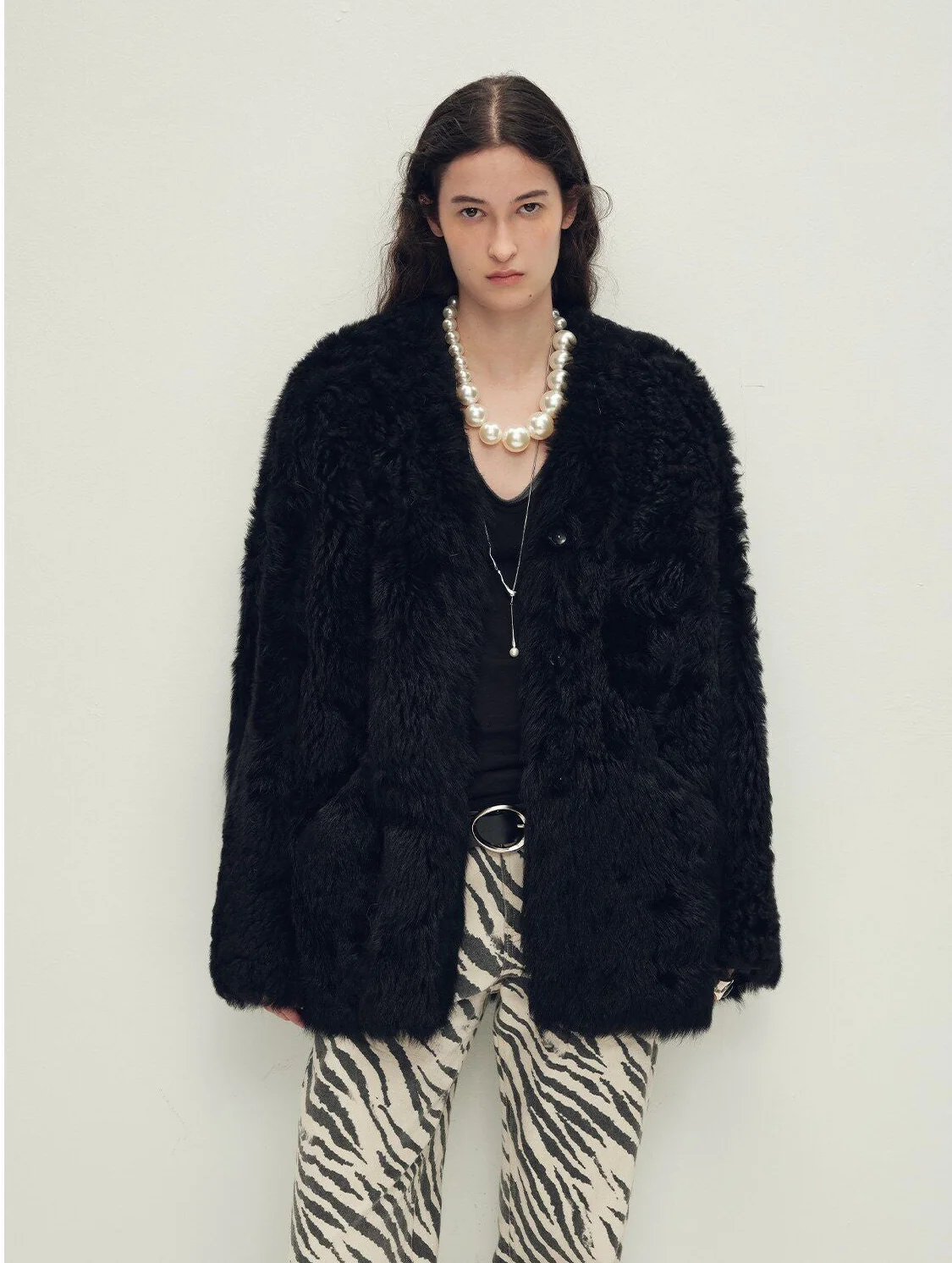 Curly Shearling Jacket - Image 10