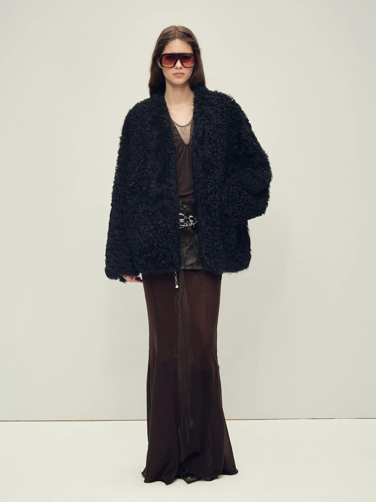 Curly Shearling Jacket - Image 5