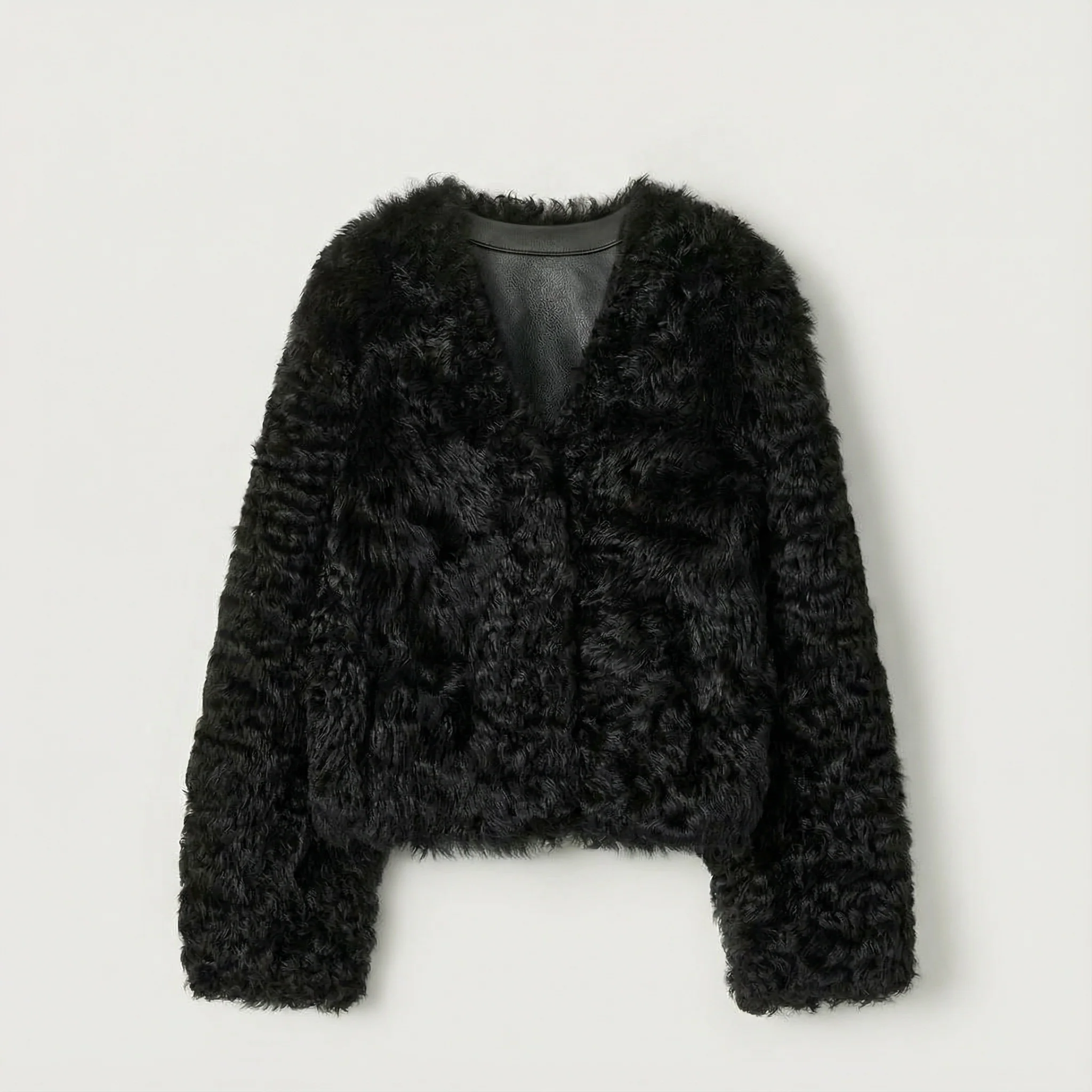 Curly Shearling Jacket - Image 3