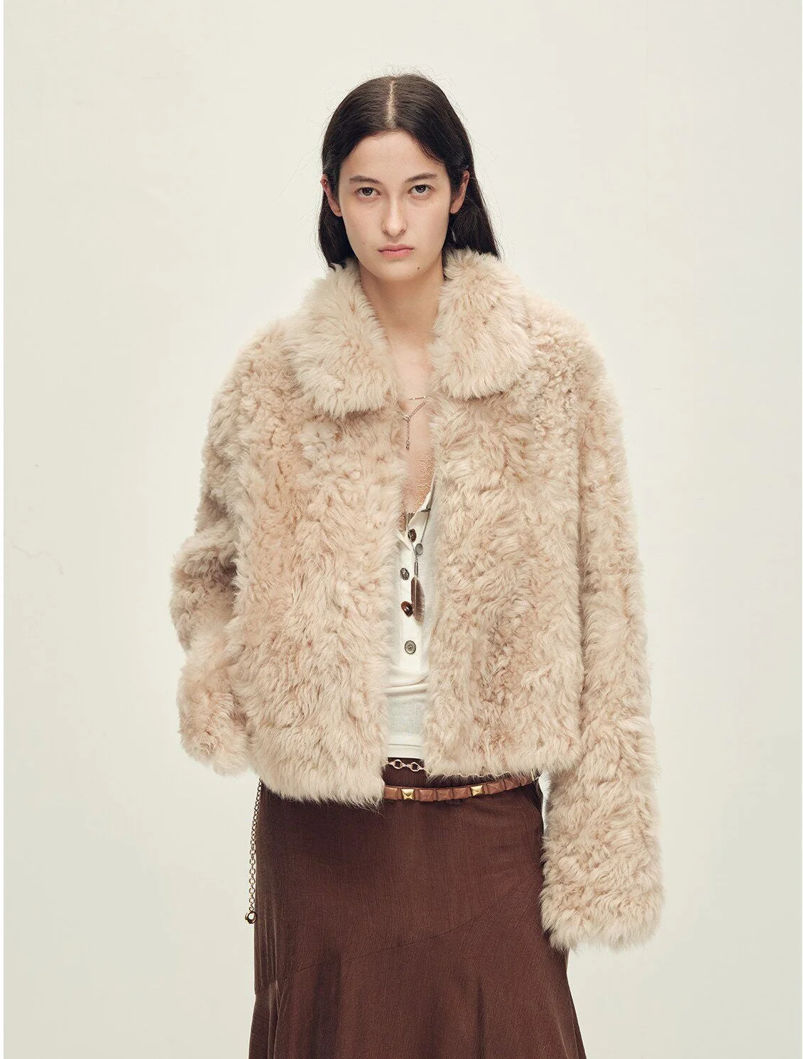 Curly Shearling Jacket - Image 12