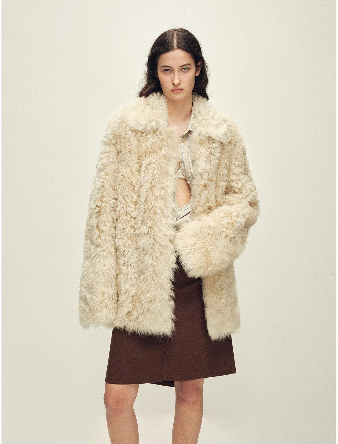 Curly Shearling Jacket - Image 15