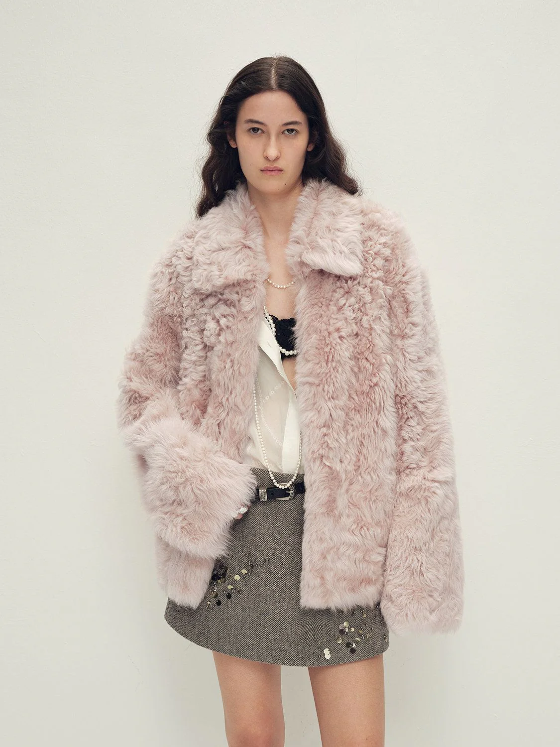 Curly Shearling Jacket - Image 5