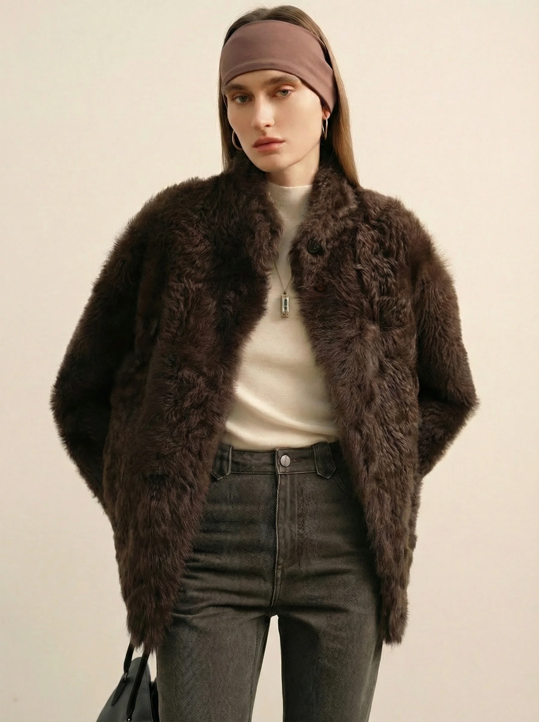 Curly Toscana Shearling Jacket
