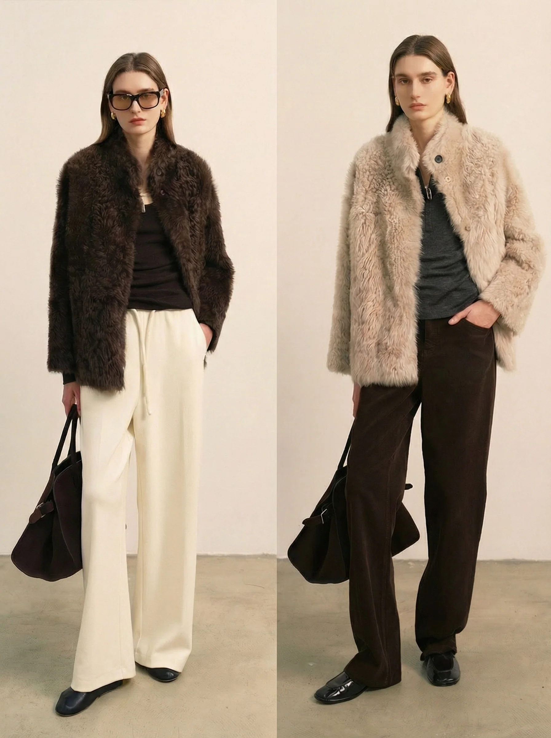 Curly Toscana Shearling Jacket - Image 3