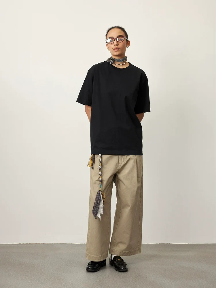 Curve Pleat Work Trousers - Image 2