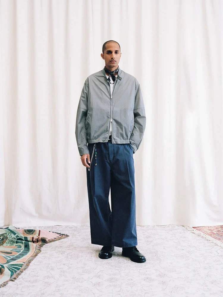 Curve Pleat Work Trousers - Image 4
