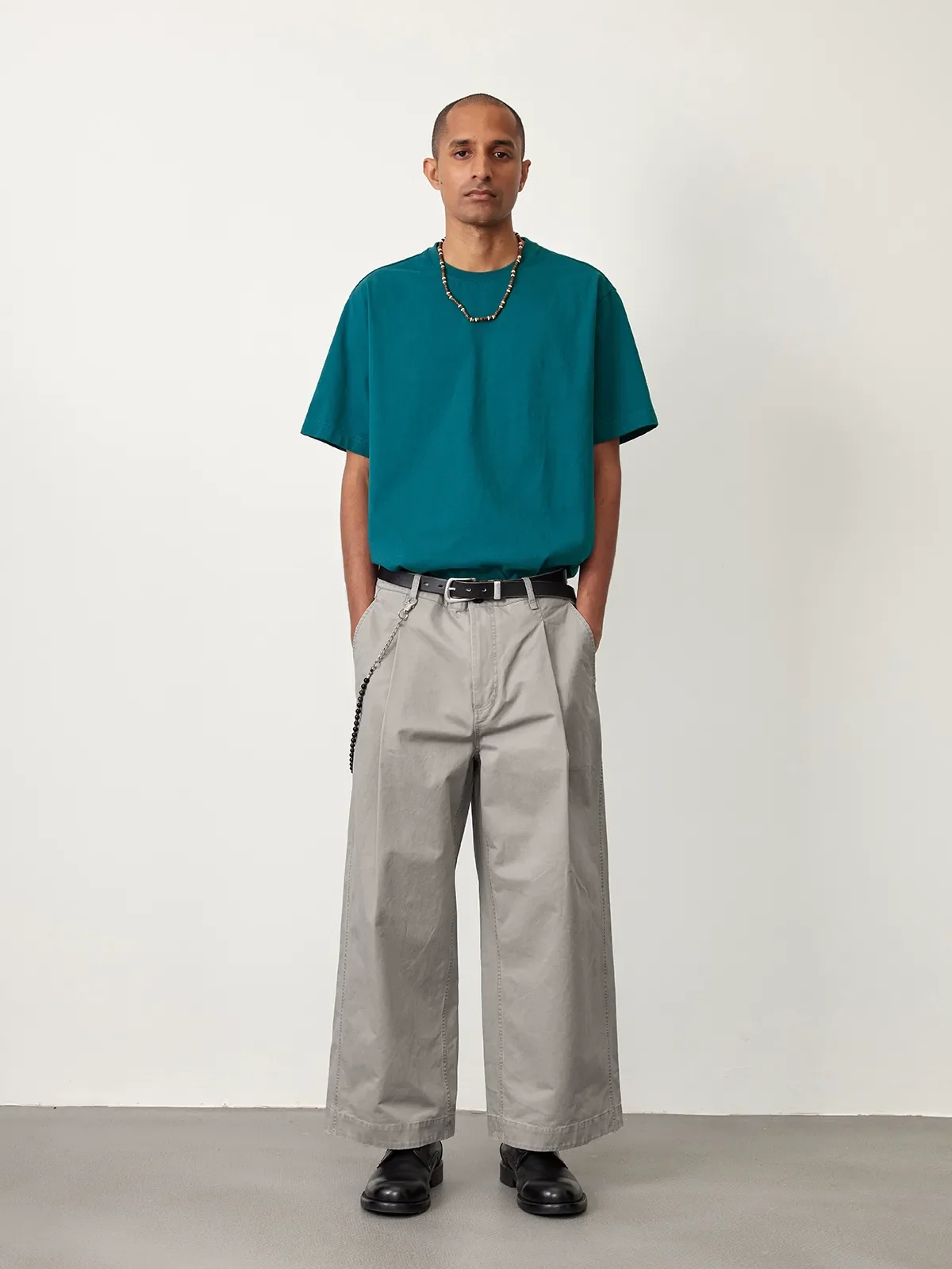 Curve Pleat Work Trousers - Image 7