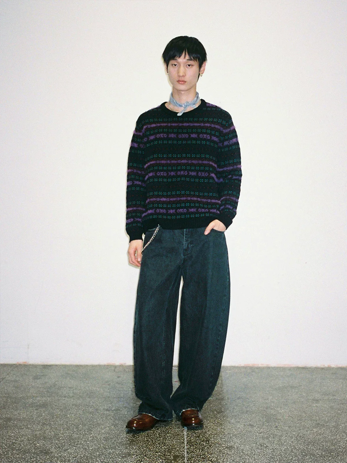 Curved-Leg Heavyweight Slub Denim Jeans - Image 2